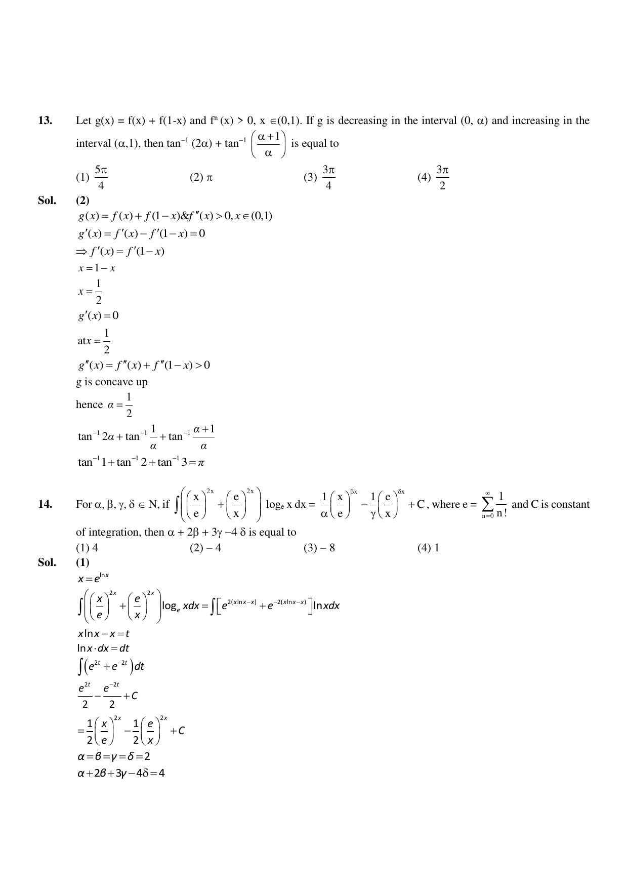 JEE Mains 2023: 10th April 2023 Shift-2 (Evening) Question Paper With Solution (April, Session-2)) - Page 6