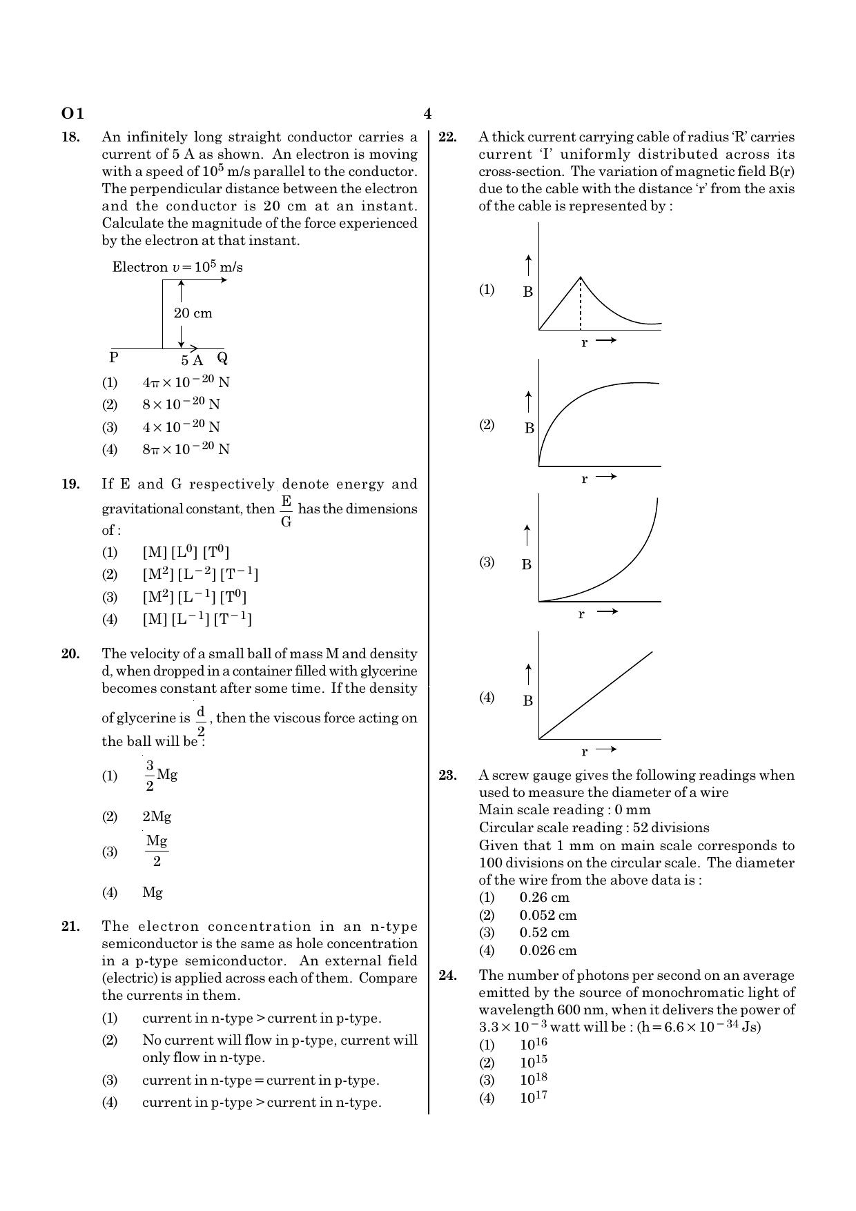 NEET O1 2021 Question Paper - Page 4