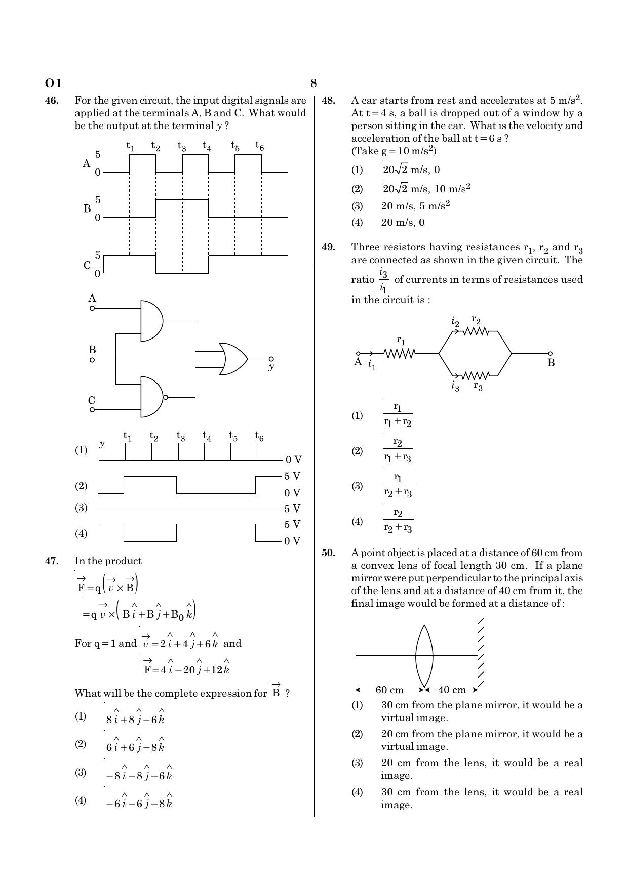 NEET O1 2021 Question Paper - Page 8