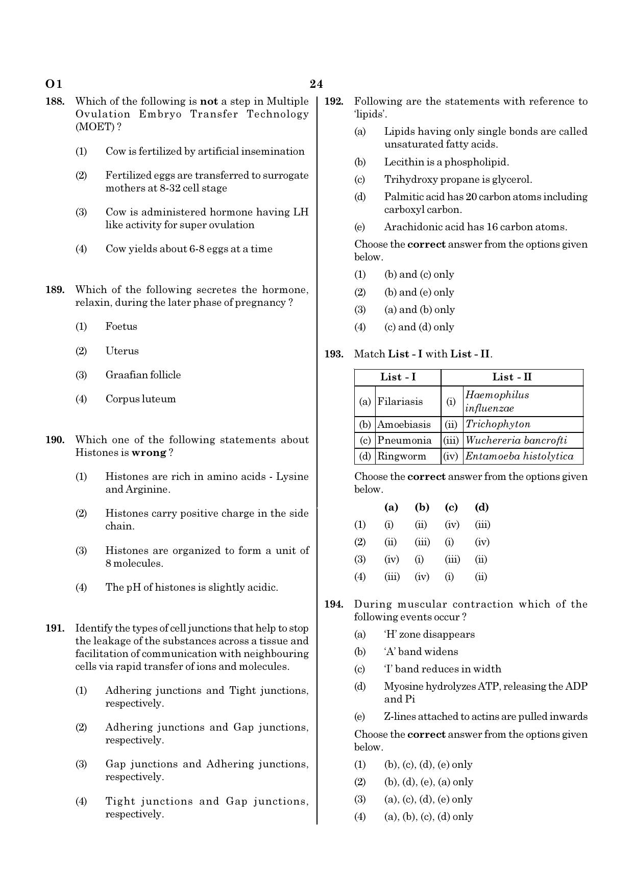 NEET O1 2021 Question Paper - Page 24