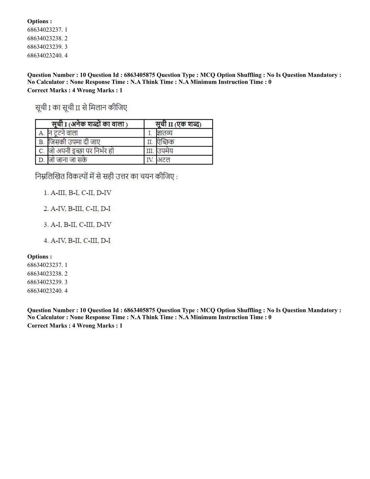 CUET PG 2023: LAQP10 – French (Hindi) - Shift 3 (05-06-2023) Question Paper - Page 16