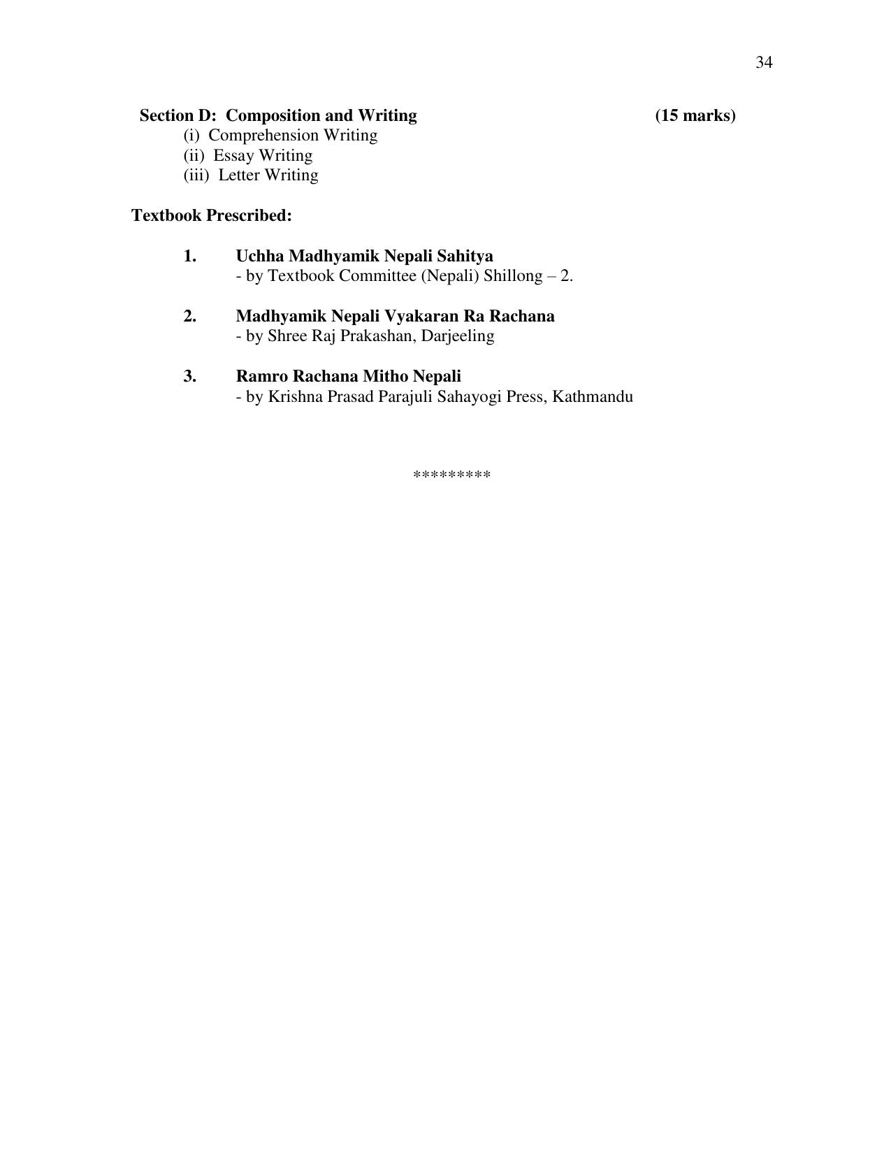 Meghalaya Board Class 11th Syllabus - Page 16