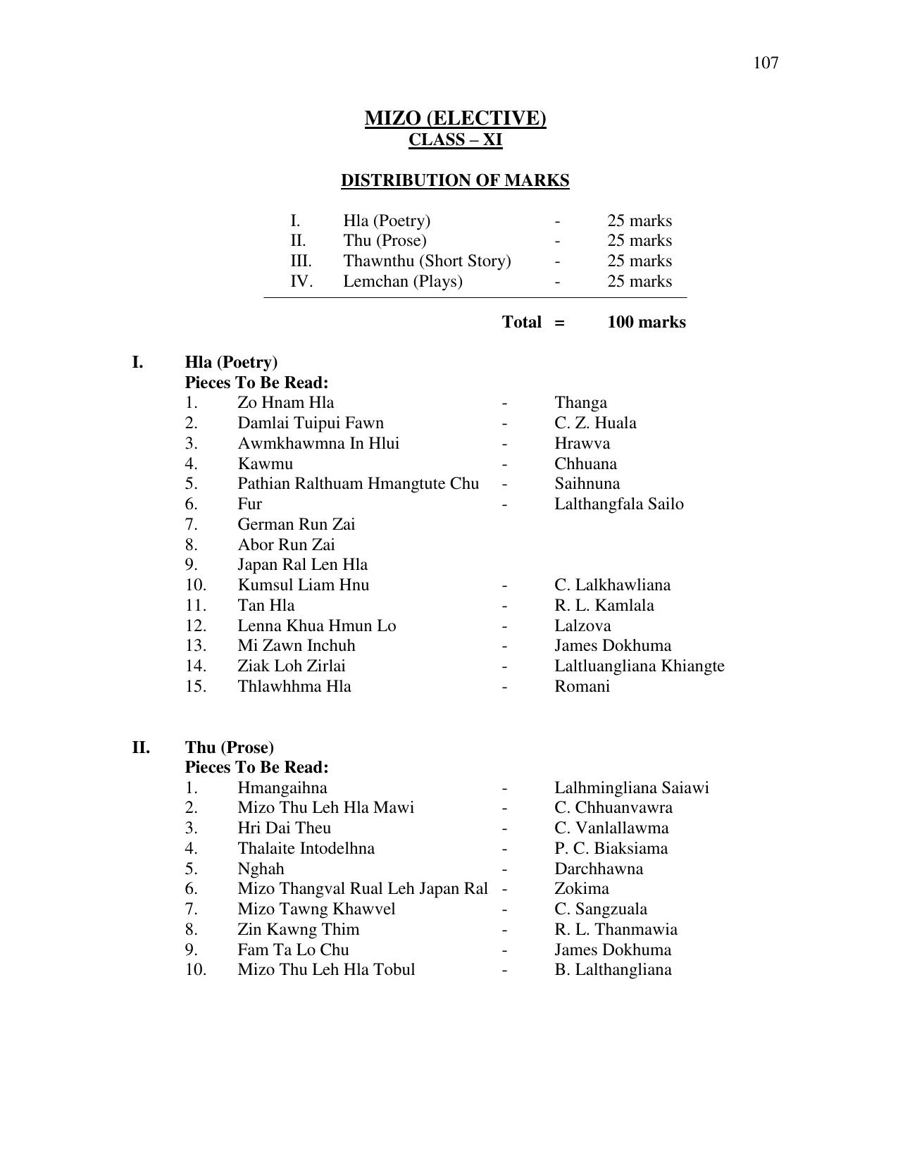 Meghalaya Board Class 11th Syllabus - Page 49