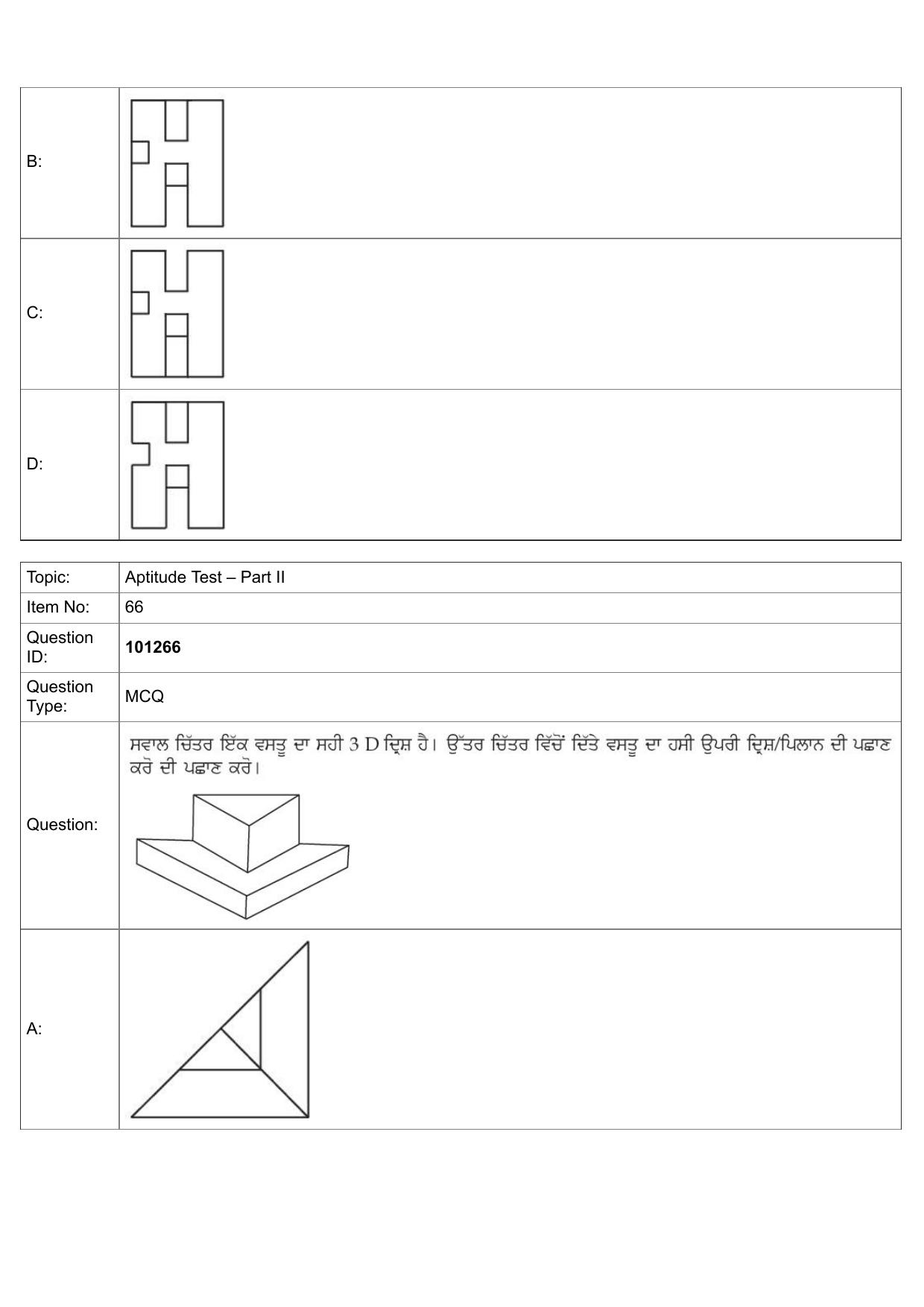 JEE Mains 2022: B.Arch Punjabi (Shift 1) 30-07-2022 Question Paper - Page 36