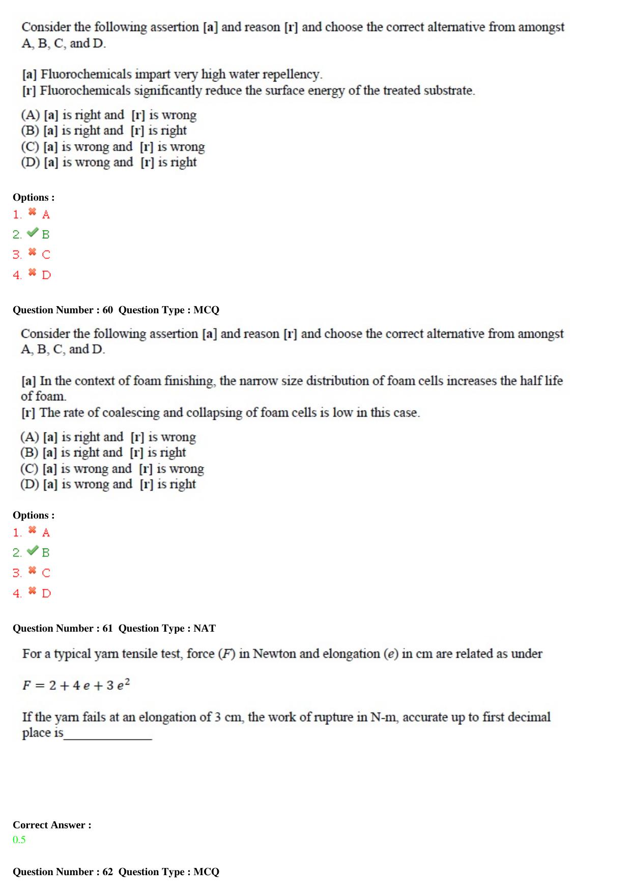 GATE 2015 Textile Engineering and Fibre Science (TF) Question Paper with Answer Key - Page 19