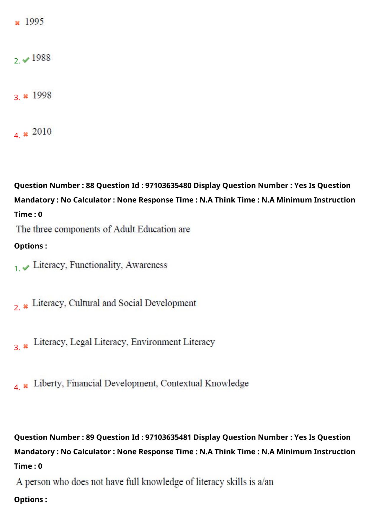 AP RCET 2024 Adult Education Question Paper (04-05-2024 (Saturday) Session-I) - Page 52