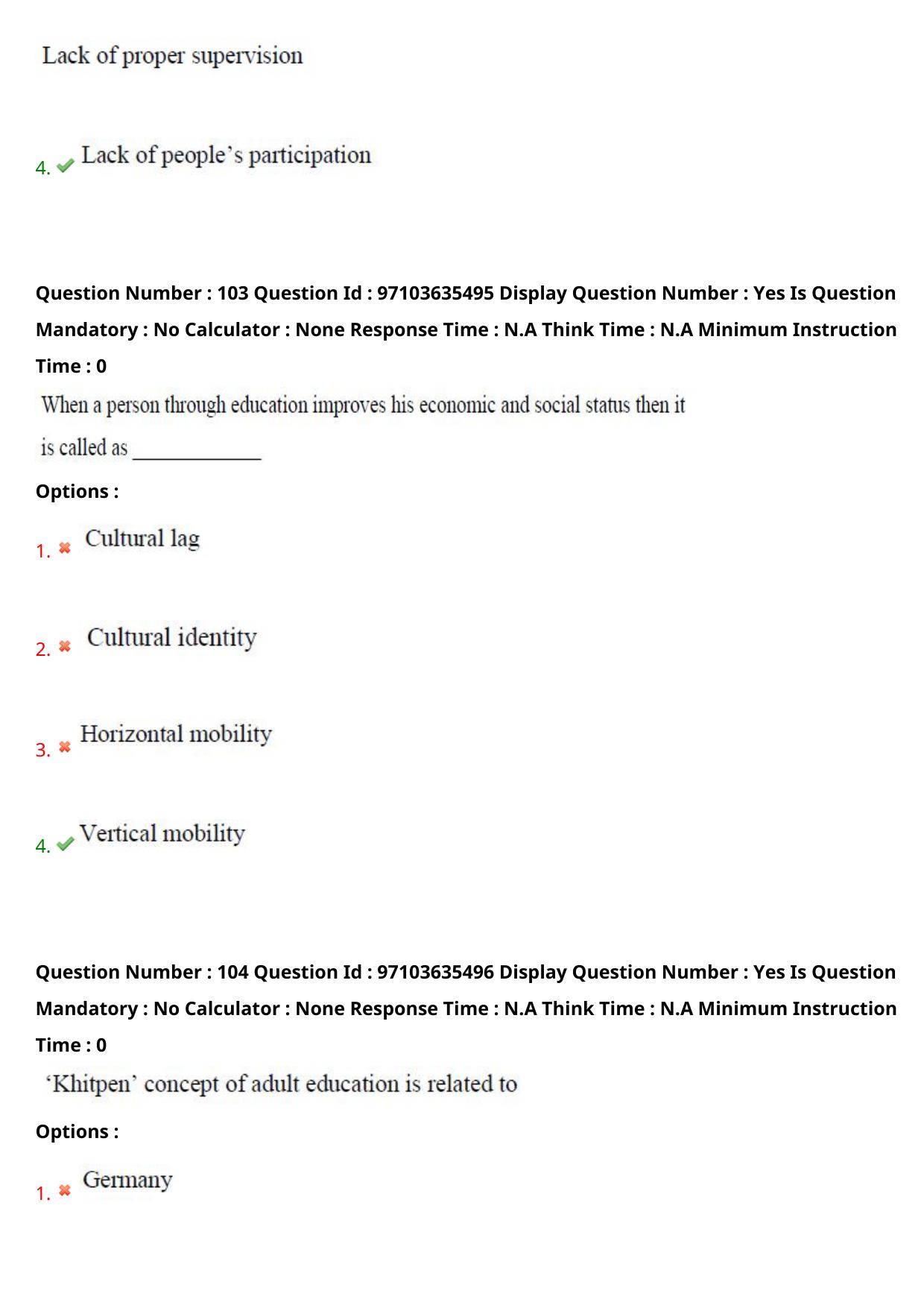 AP RCET 2024 Adult Education Question Paper (04-05-2024 (Saturday) Session-I) - Page 60