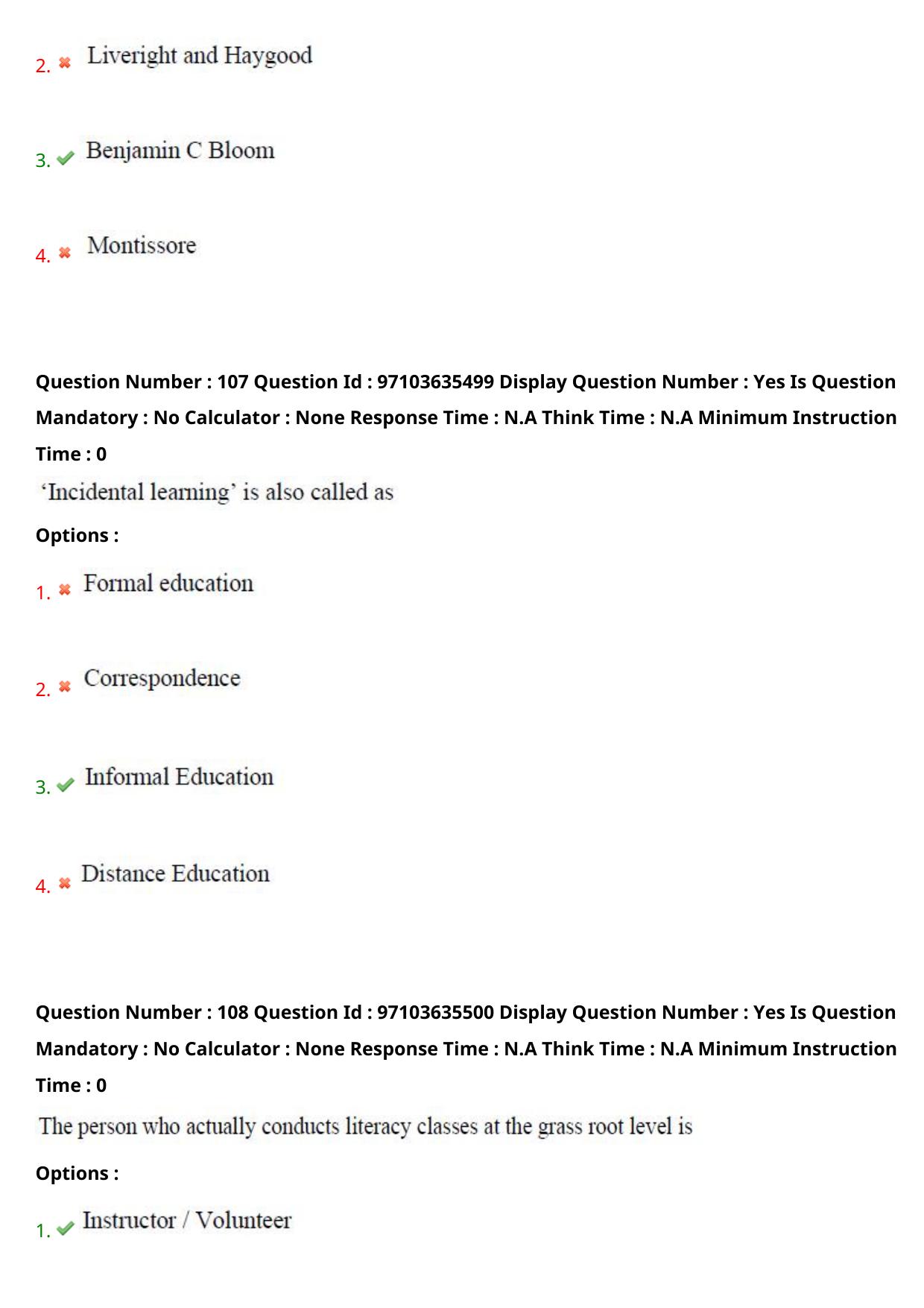 AP RCET 2024 Adult Education Question Paper (04-05-2024 (Saturday) Session-I) - Page 62
