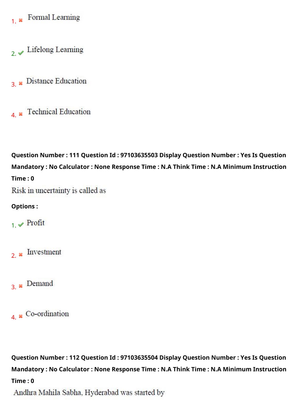 AP RCET 2024 Adult Education Question Paper (04-05-2024 (Saturday) Session-I) - Page 64
