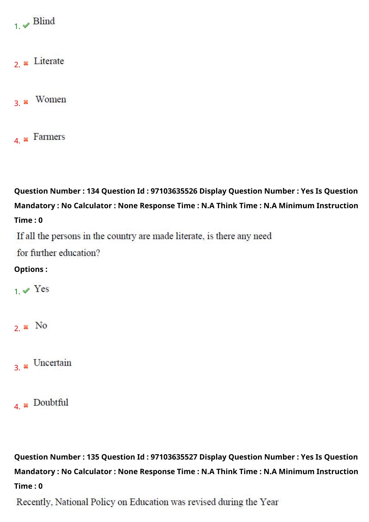 AP RCET 2024 Adult Education Question Paper (04-05-2024 (Saturday) Session-I) - Page 76