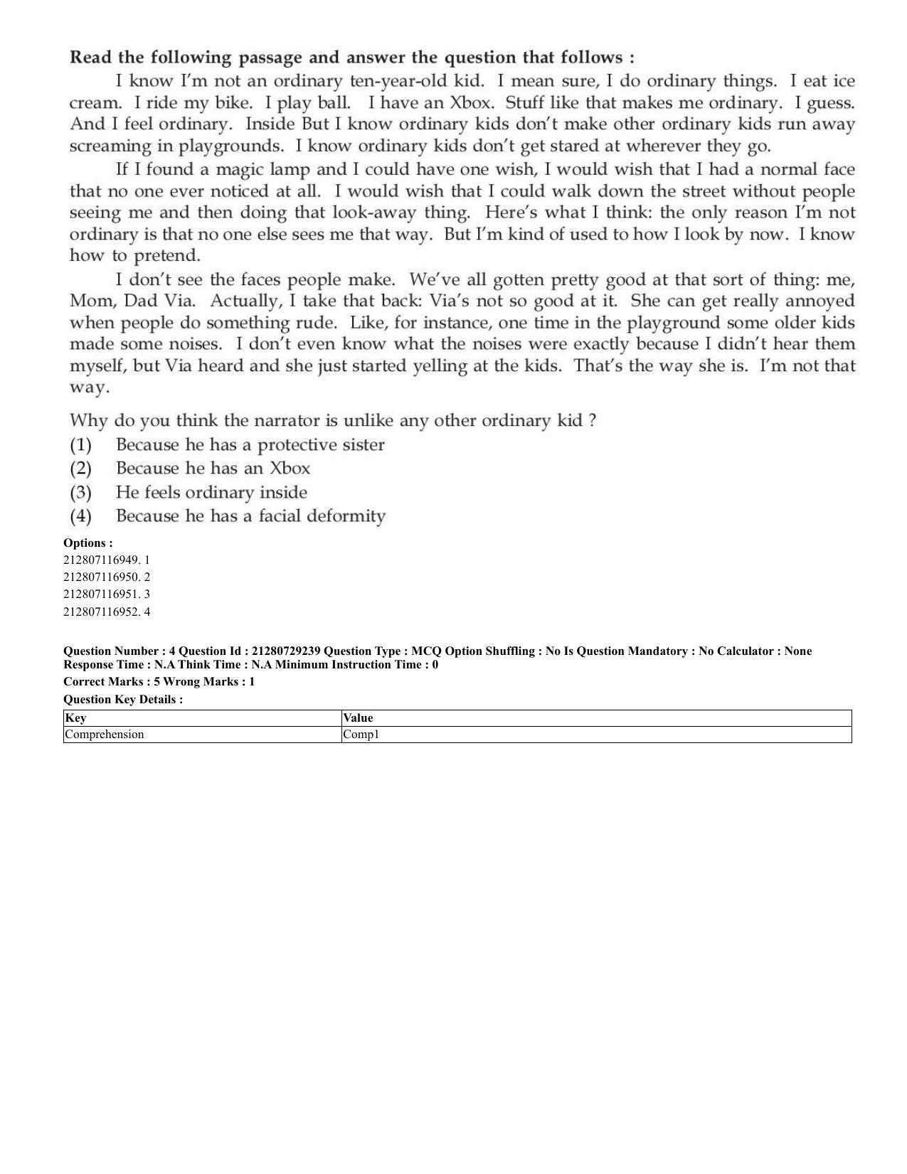 CUET 2023 English Shift 2 Question Papers - Page 4
