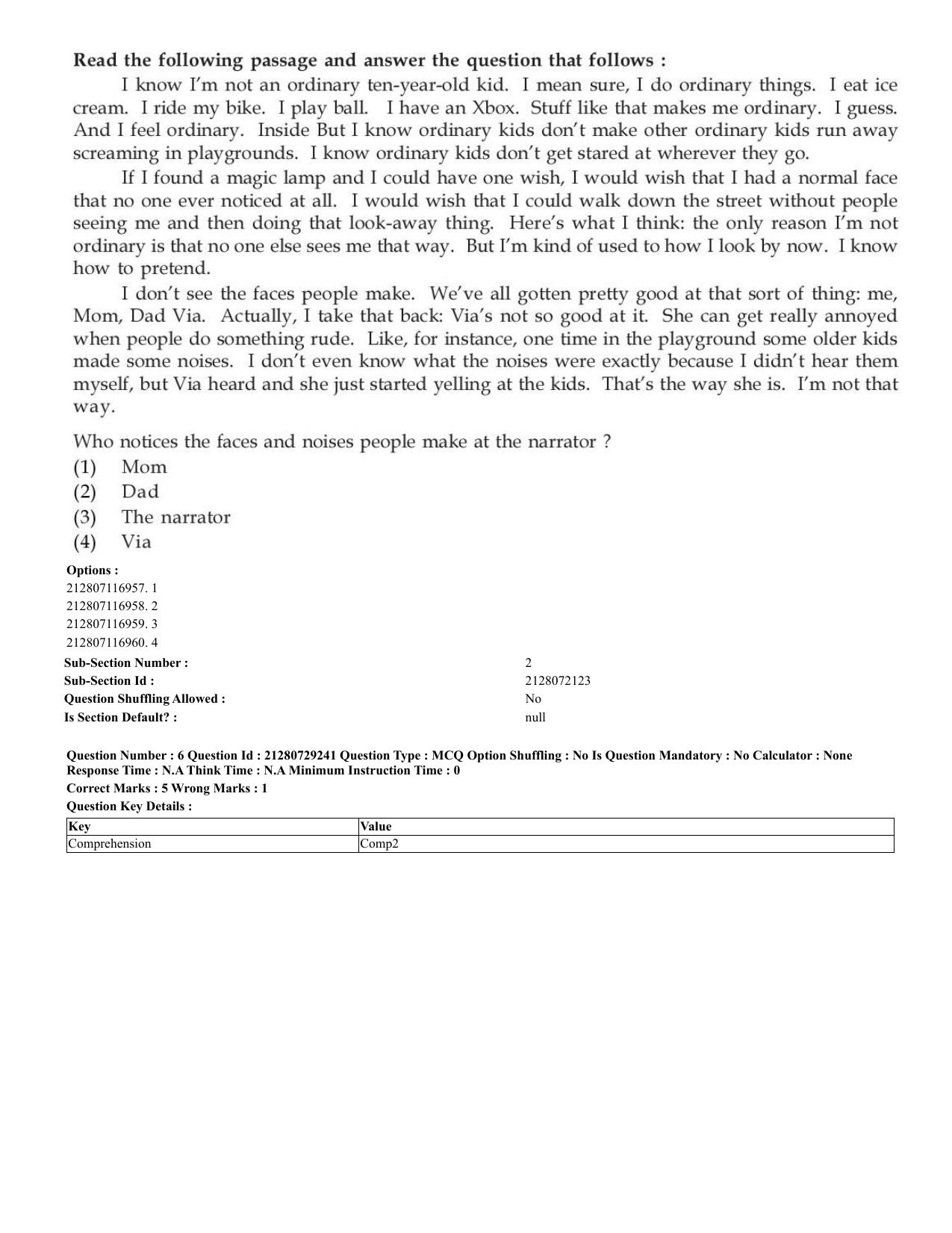 CUET 2023 English Shift 2 Question Papers - Page 6