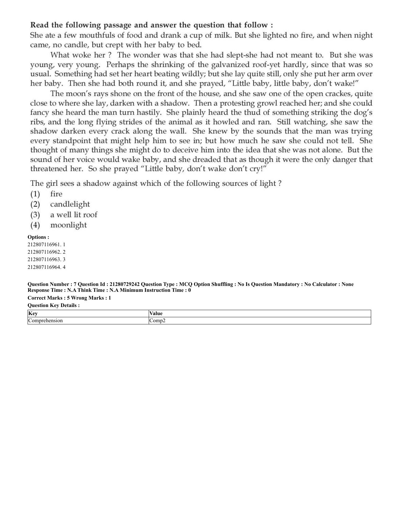 CUET 2023 English Shift 2 Question Papers - Page 7