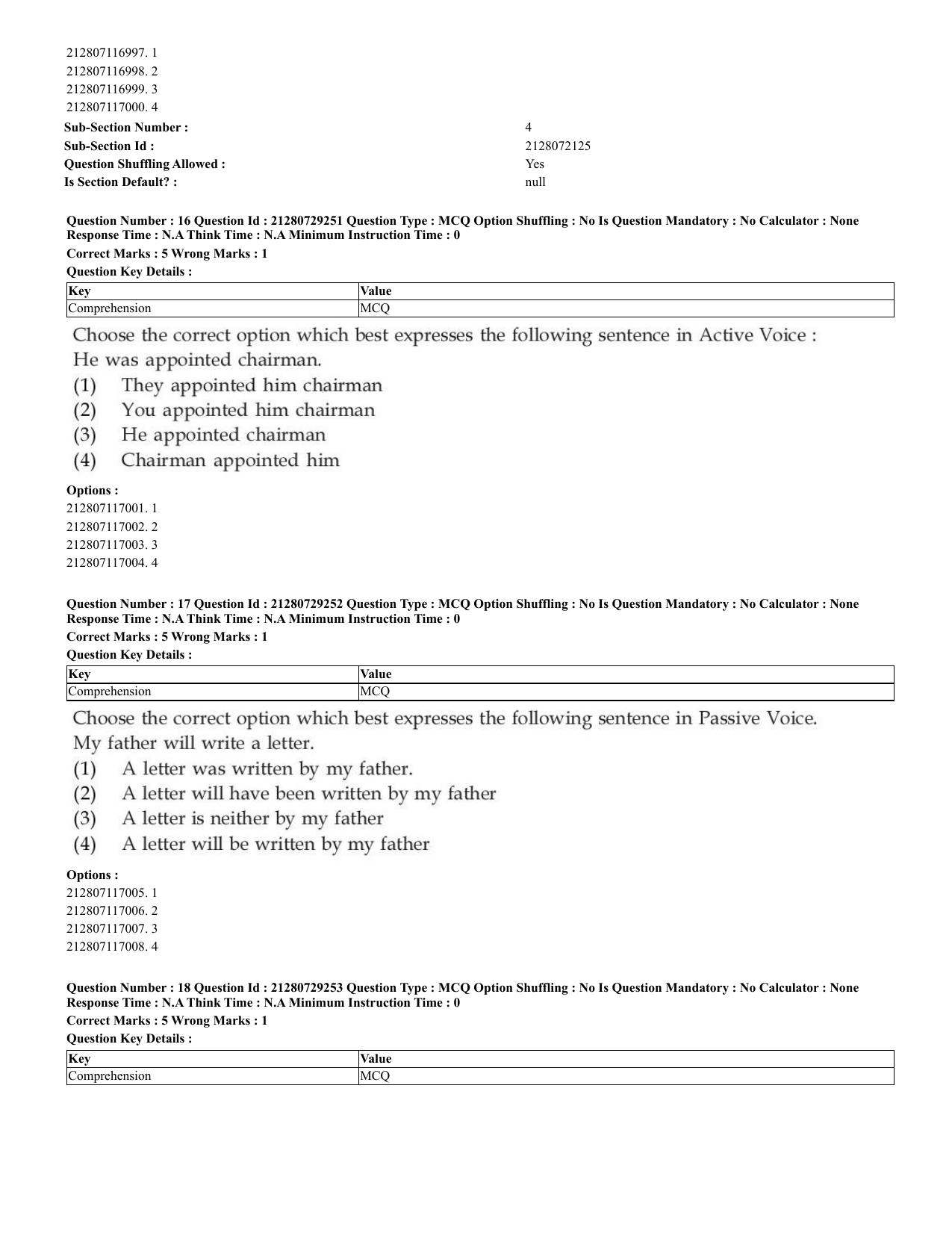 CUET 2023 English Shift 2 Question Papers - Page 15