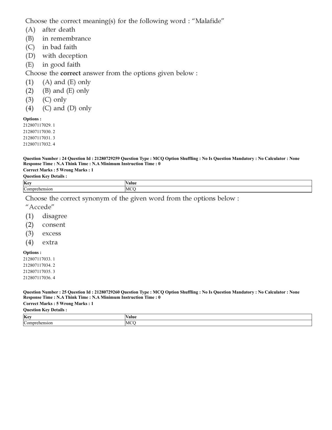 CUET 2023 English Shift 2 Question Papers - Page 18