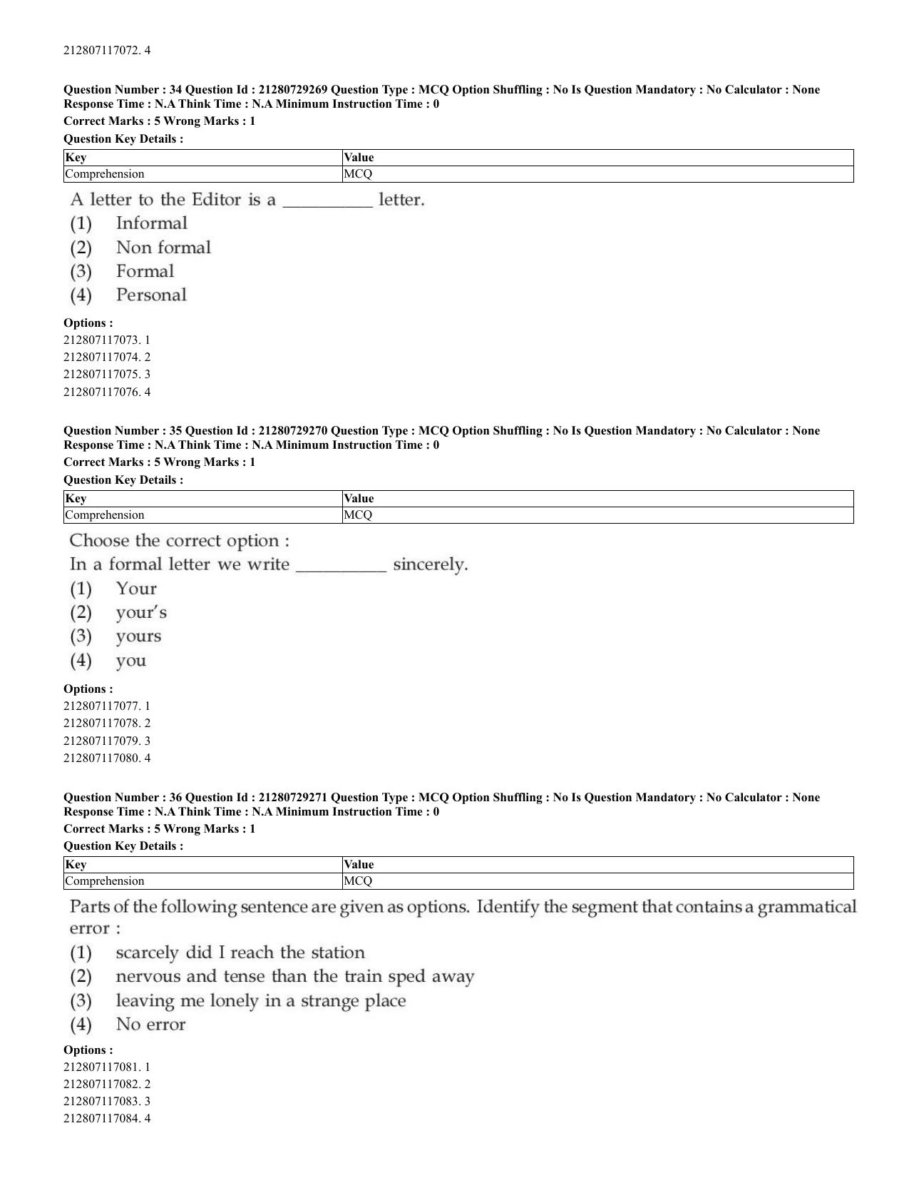 CUET 2023 English Shift 2 Question Papers - Page 22