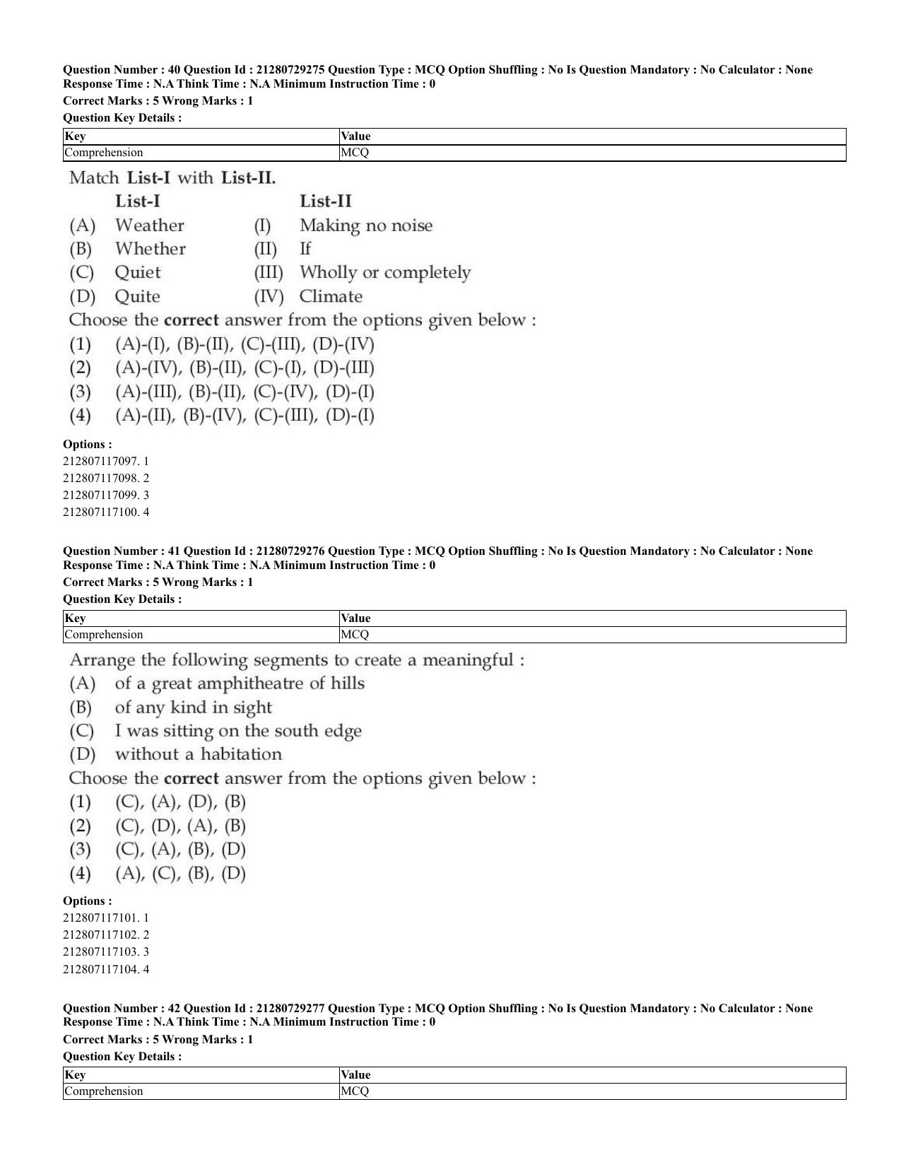 CUET 2023 English Shift 2 Question Papers - Page 24