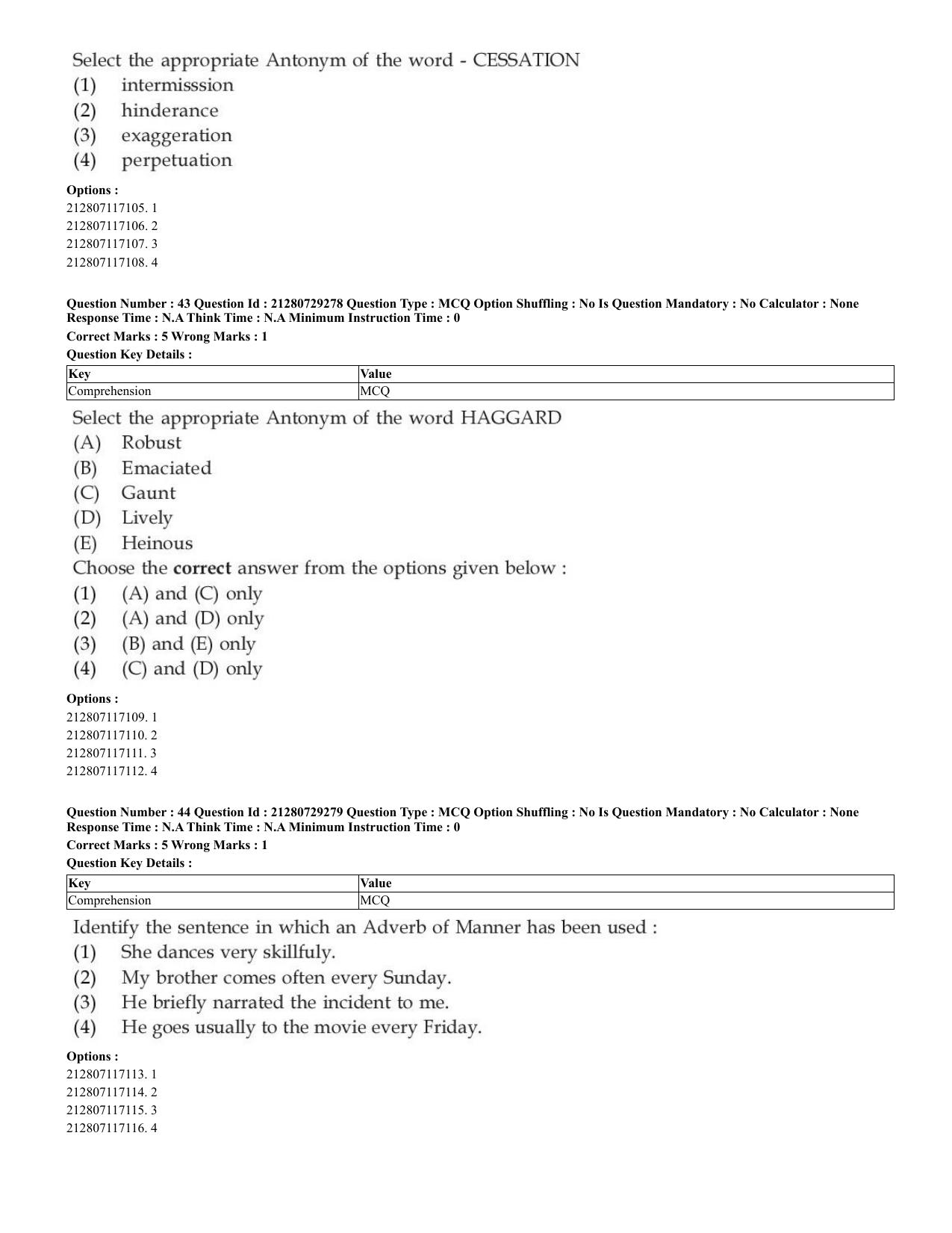 CUET 2023 English Shift 2 Question Papers - Page 25