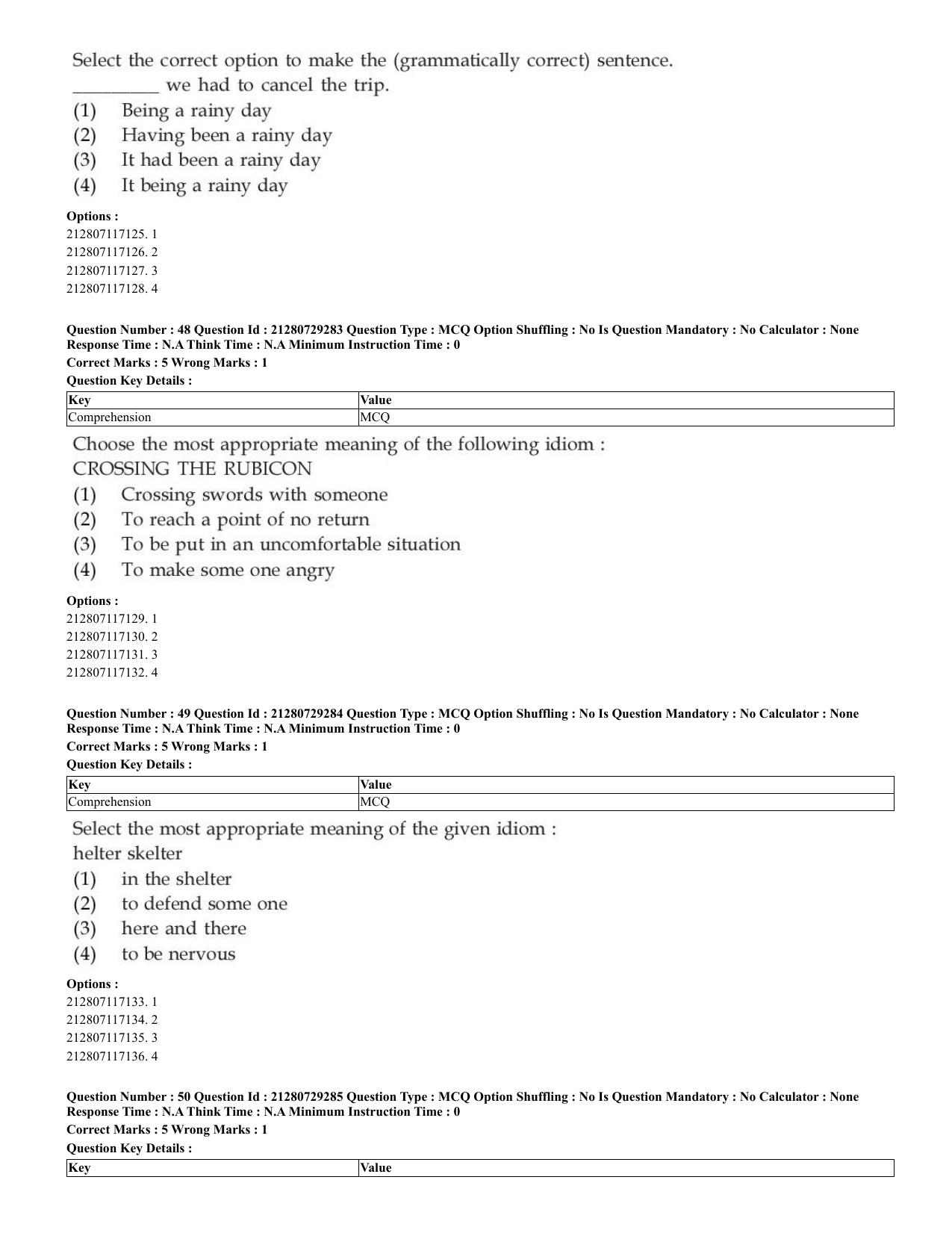 CUET 2023 English Shift 2 Question Papers - Page 27
