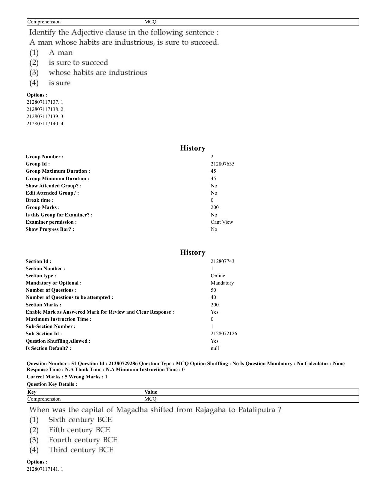 CUET 2023 English Shift 2 Question Papers - Page 28