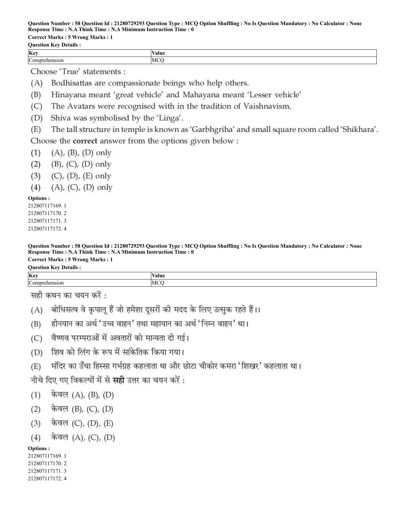 CUET 2023 English Shift 2 Question Papers - Page 34