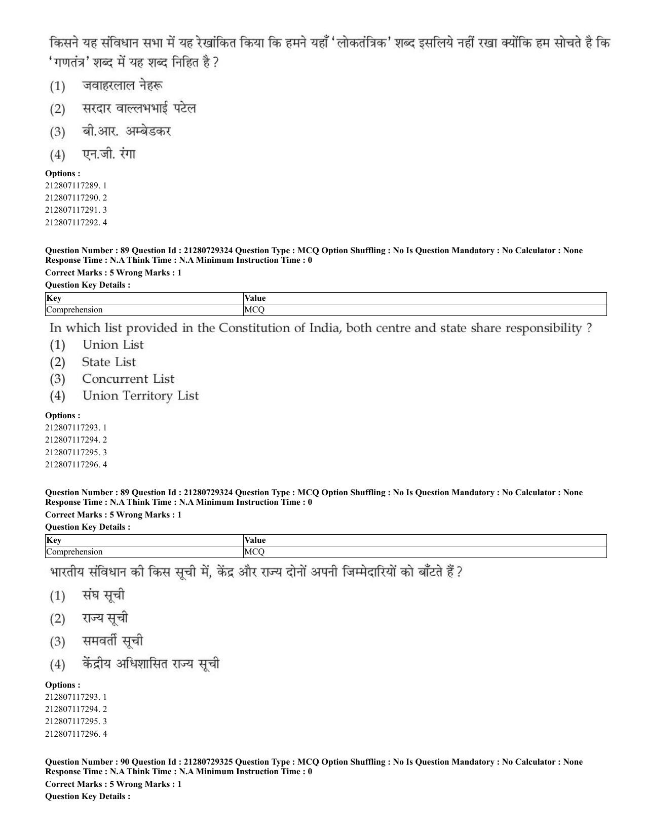 CUET 2023 English Shift 2 Question Papers - Page 57