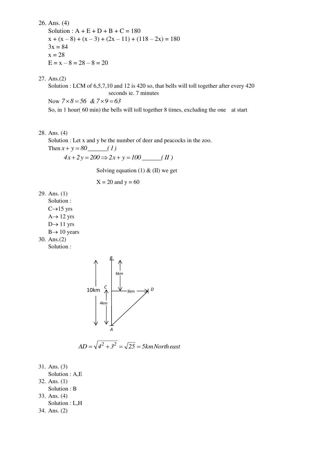 Jharkhand (JAC) NTSE 2017-18 (MAT, Lang, SAT) Solution & Notes - Page 4