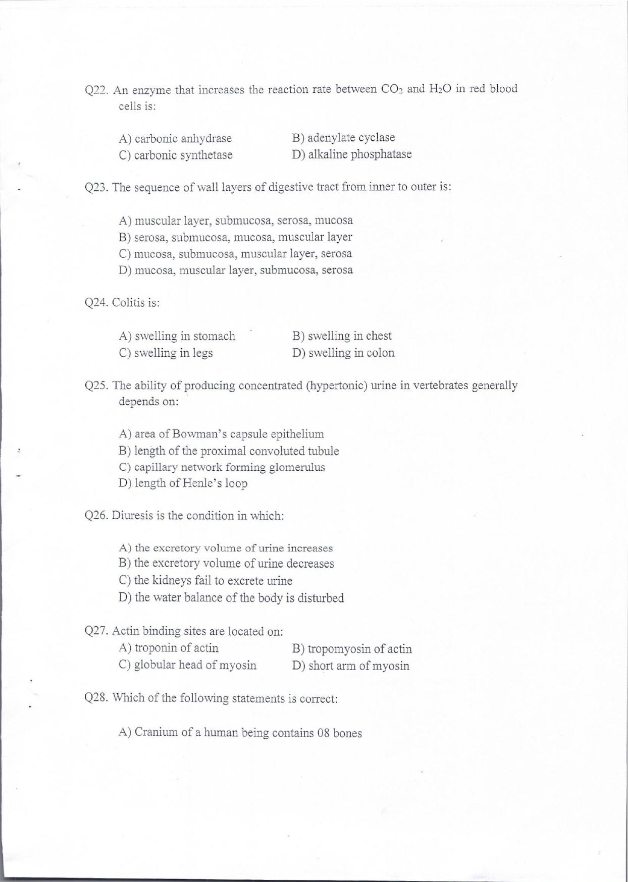 KUET 2024 Integrated Bsc MSc in Botany Question Paper - Page 5