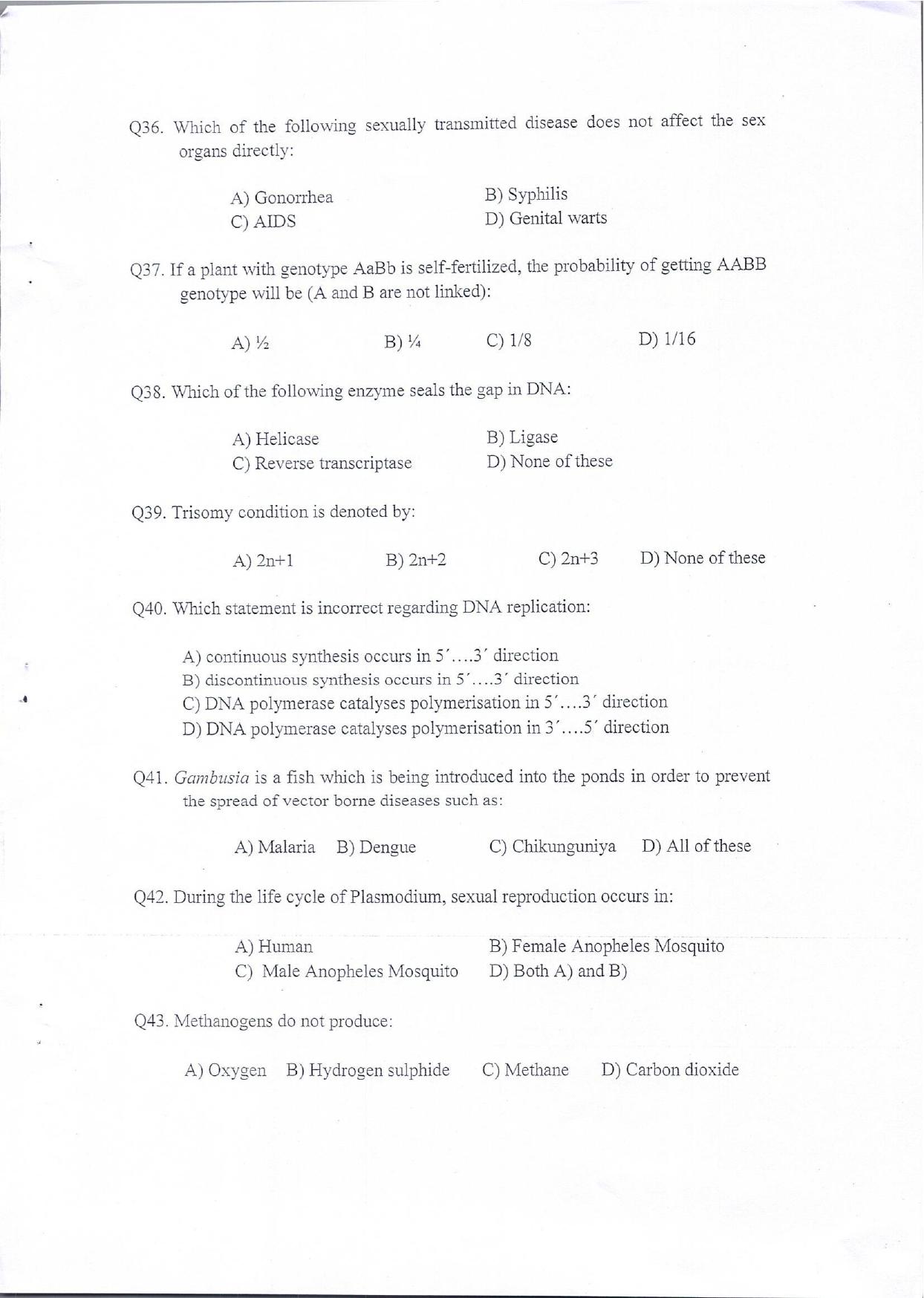 KUET 2024 Integrated Bsc MSc in Botany Question Paper - Page 7