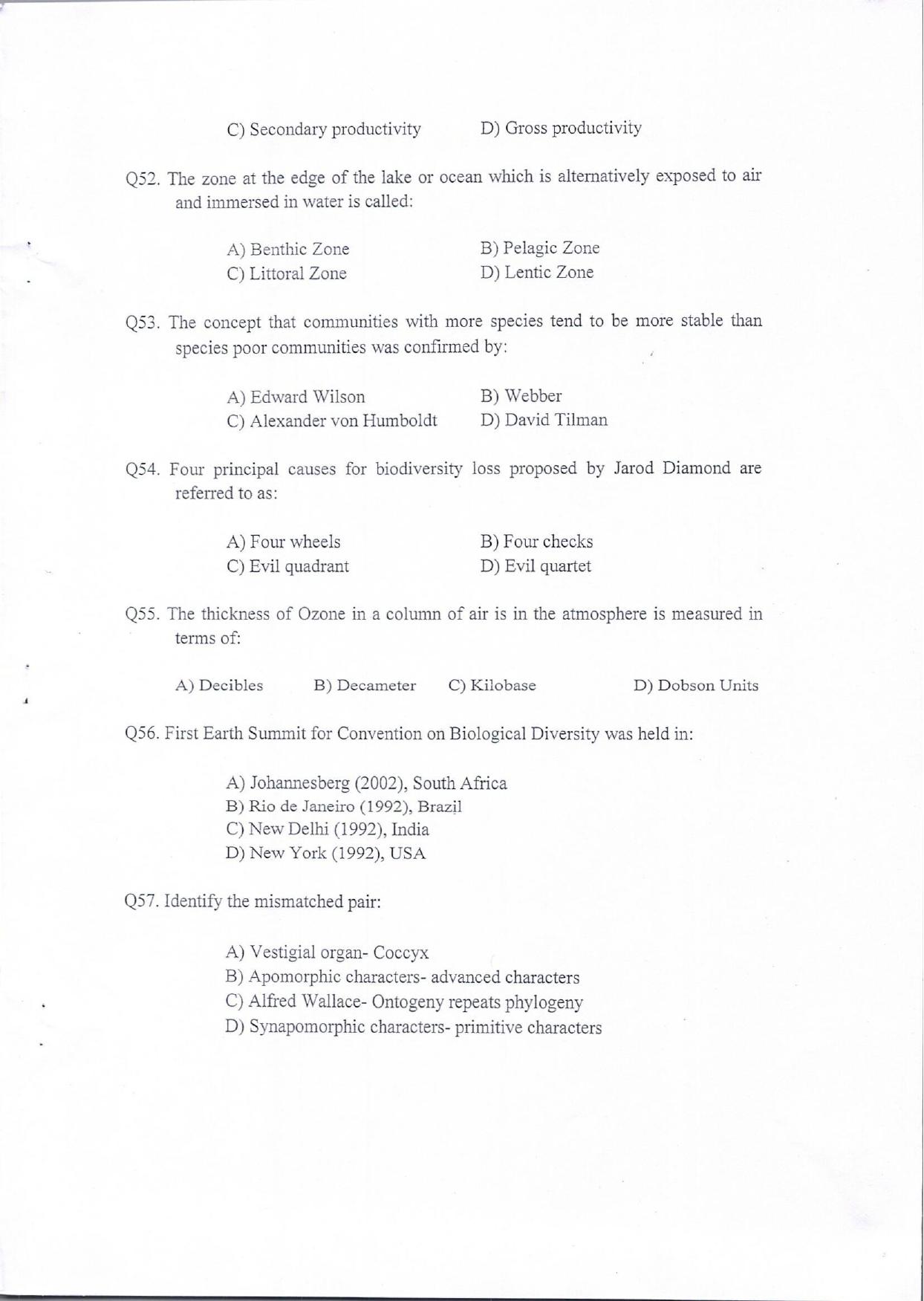 KUET 2024 Integrated Bsc MSc in Botany Question Paper - Page 9