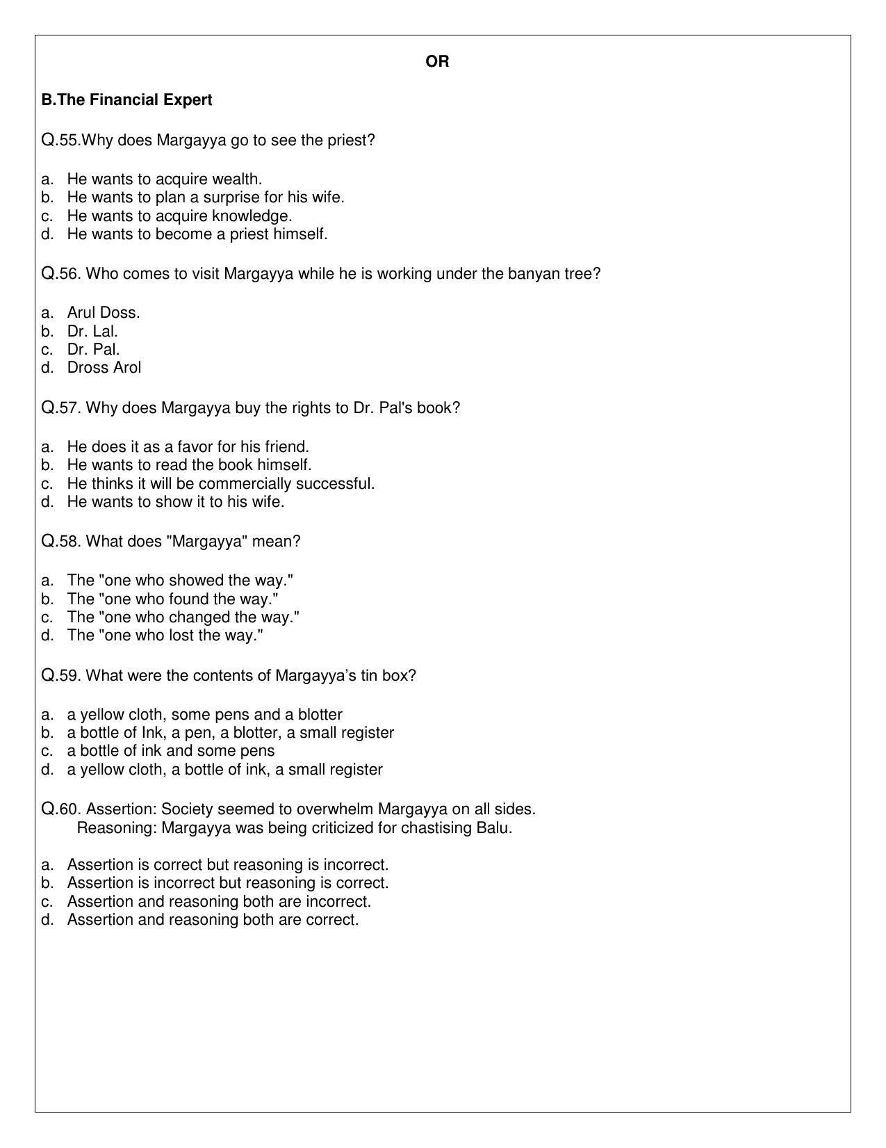 CBSE Class 12 English Elective Sample Paper 2021-22 - Page 15