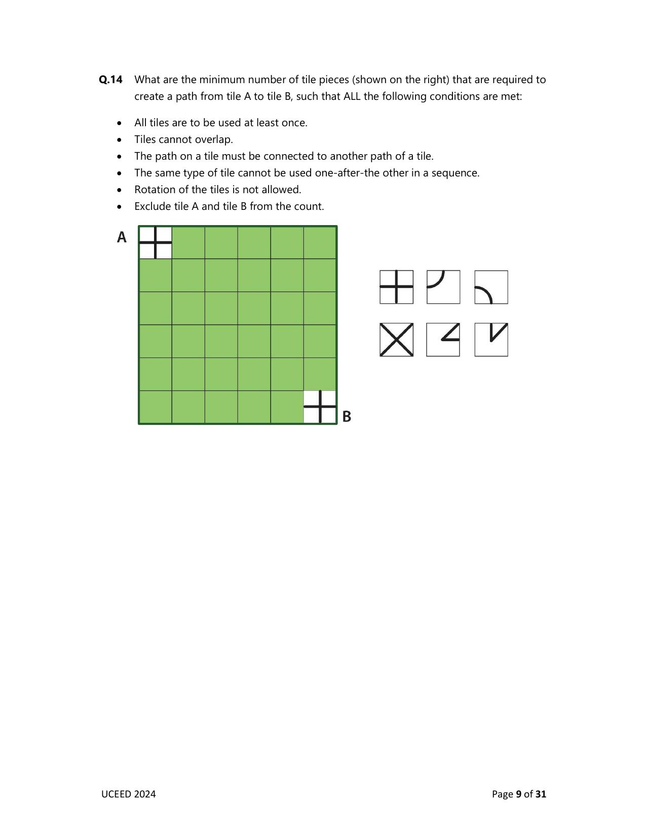 UCEED 2024 Question Paper - Page 9