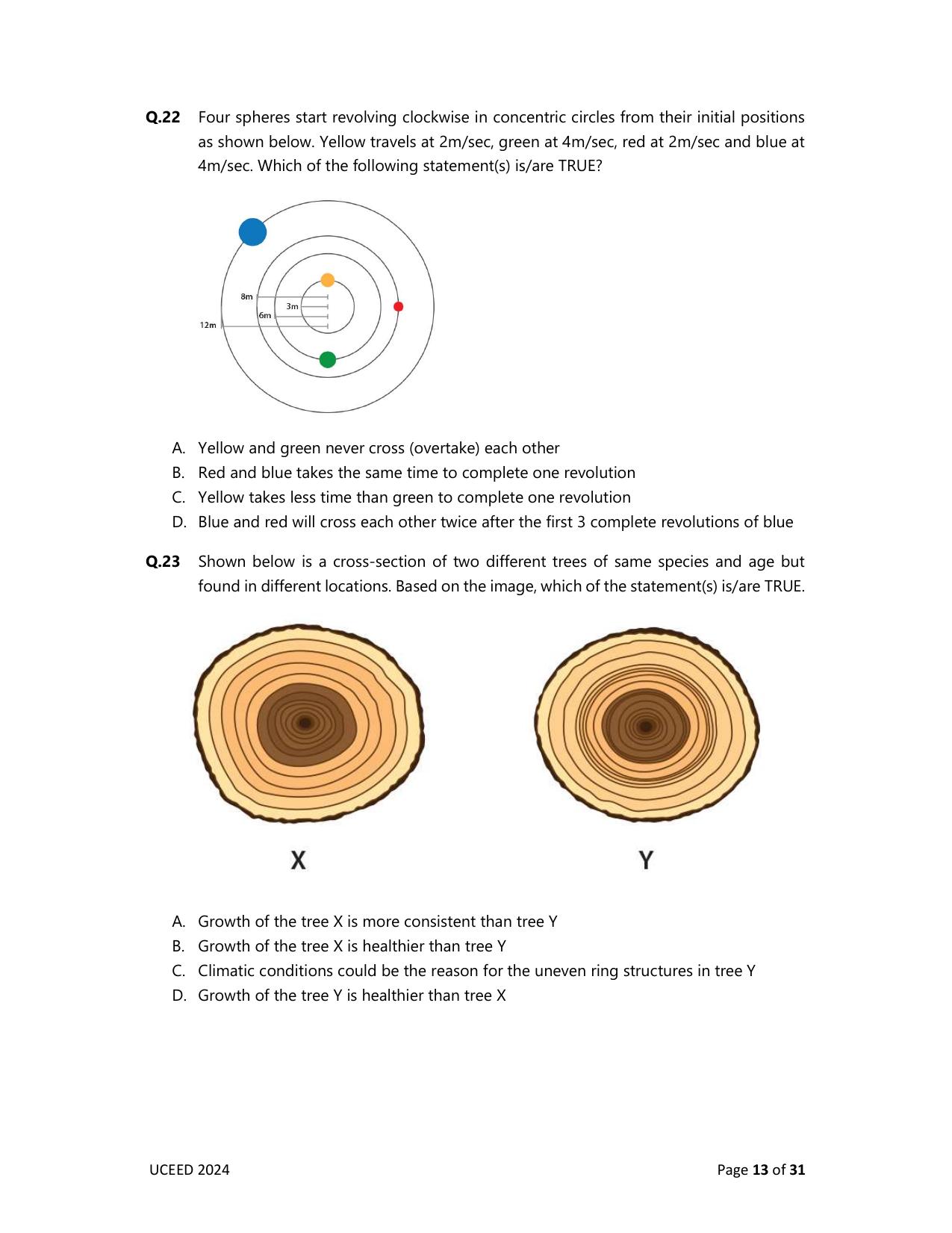 UCEED 2024 Question Paper - Page 13