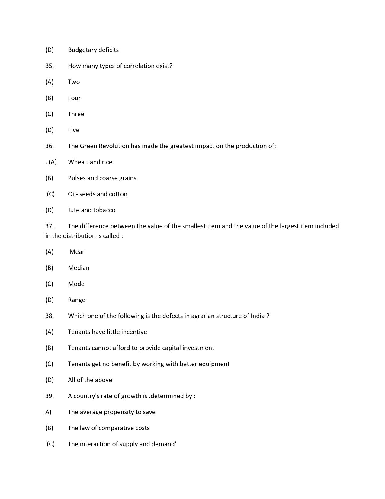 KUET 2024 M.A. Economics Question Paper - Page 128