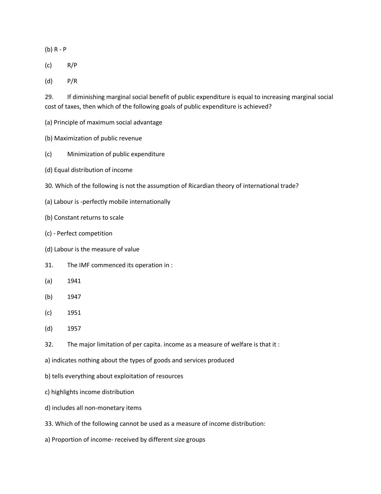KUET 2024 M.A. Economics Question Paper - Page 139