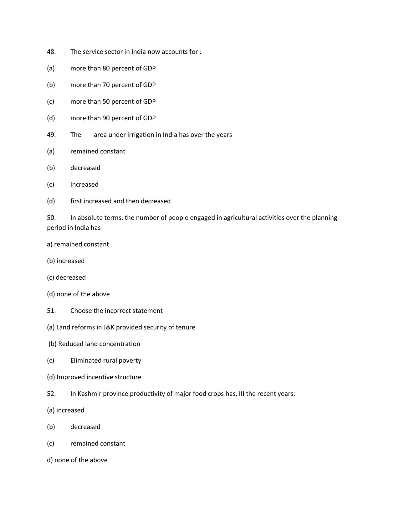 KUET 2024 M.A. Economics Question Paper - Page 143