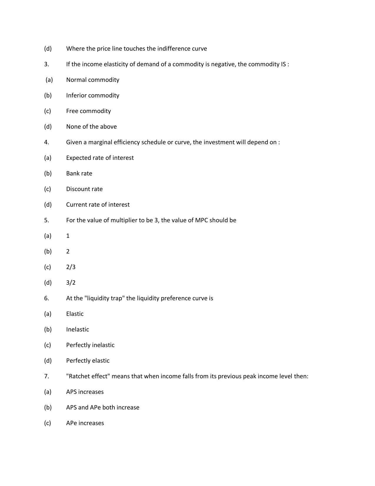 KUET 2024 M.A. Economics Question Paper - Page 146