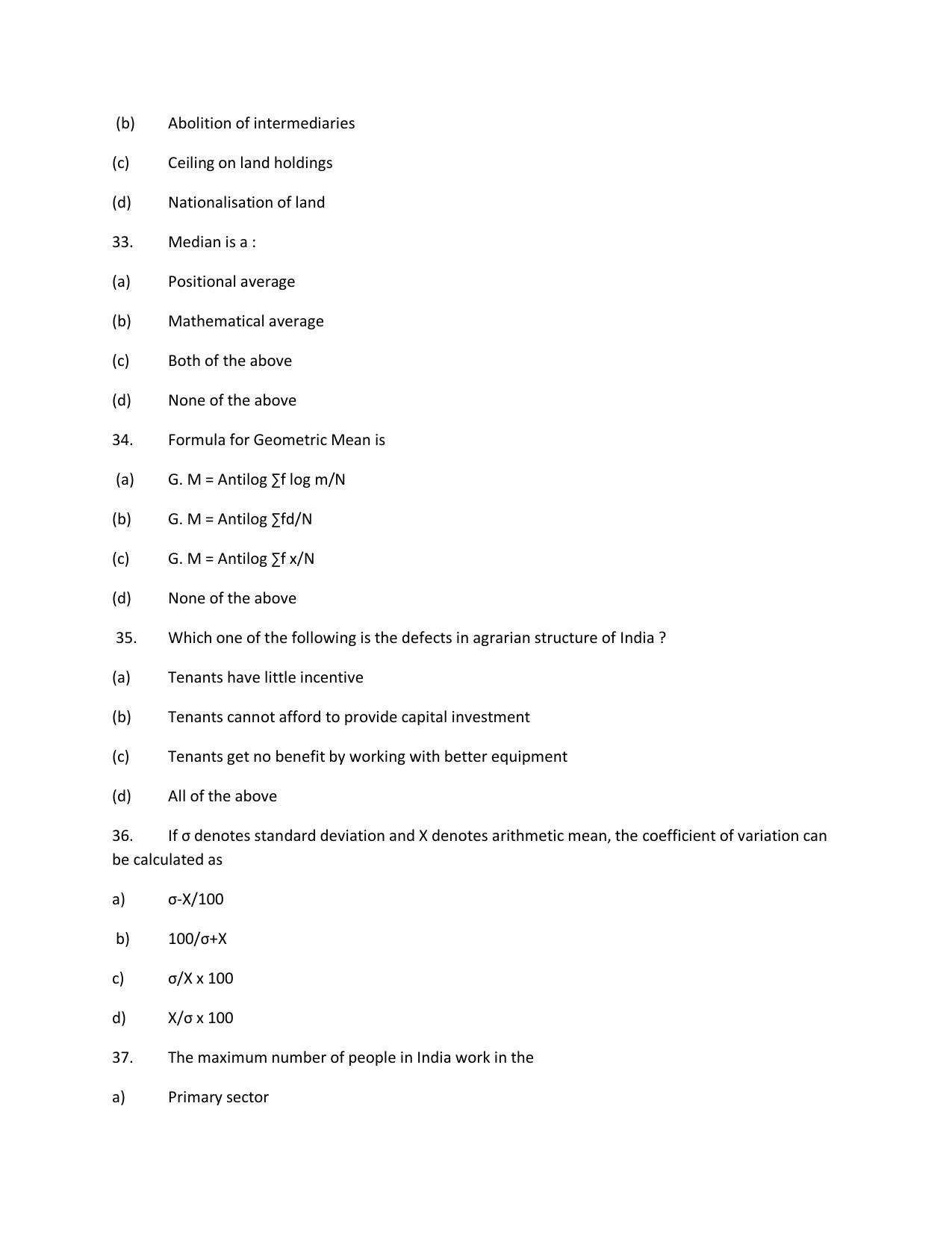 KUET 2024 M.A. Economics Question Paper - Page 152