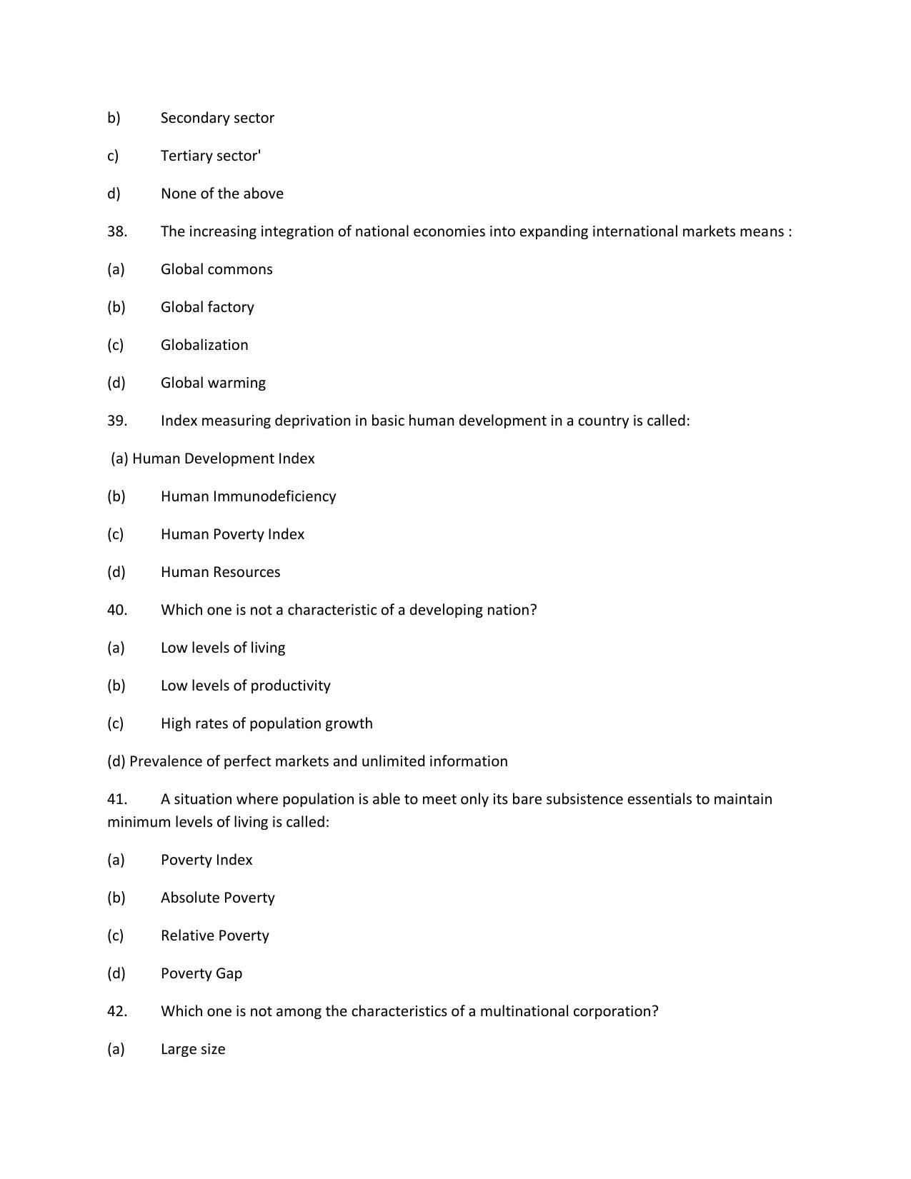 KUET 2024 M.A. Economics Question Paper - Page 153