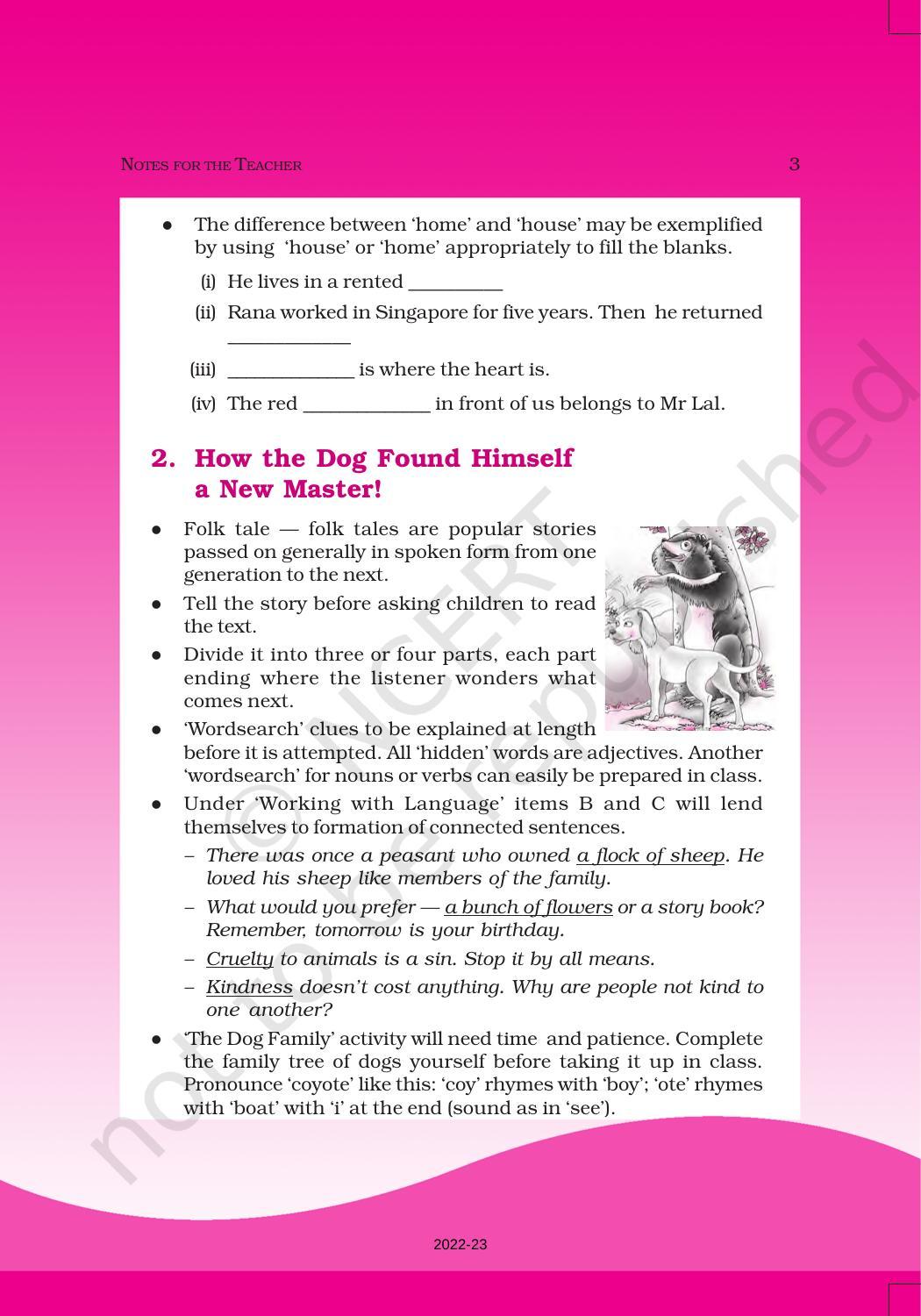 NCERT Book for Class 6 English(Honeysuckle) : Chapter 1-Who Did Patrick’s Homework? - Page 3