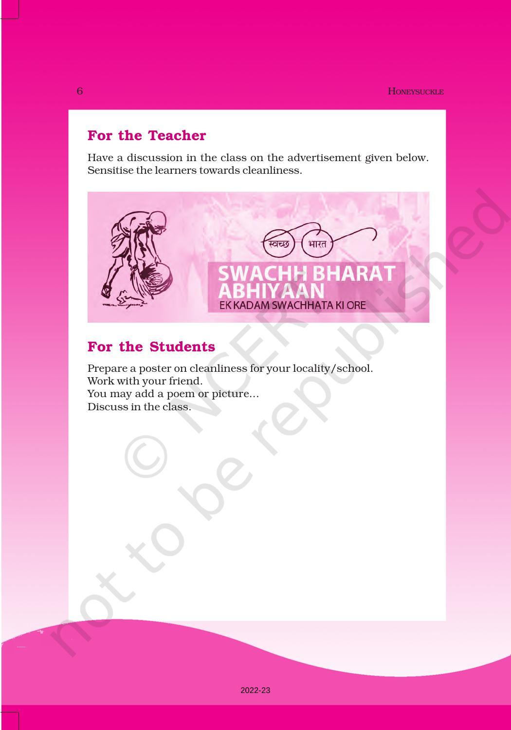 NCERT Book for Class 6 English(Honeysuckle) : Chapter 1-Who Did Patrick’s Homework? - Page 6
