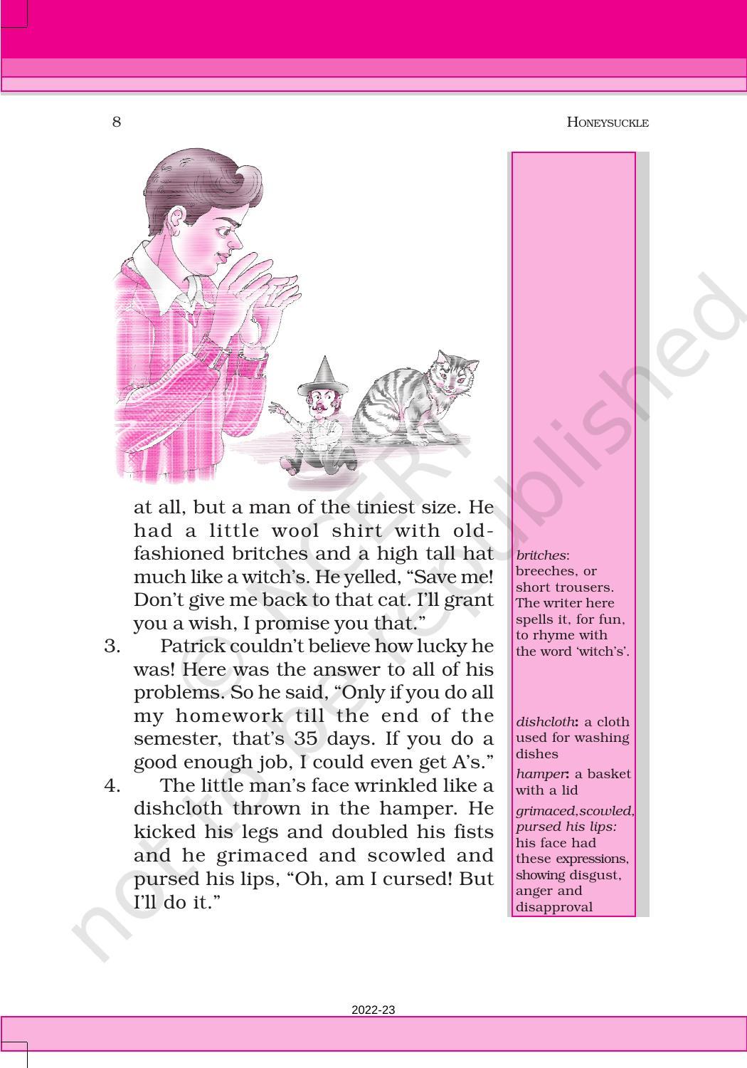 NCERT Book for Class 6 English(Honeysuckle) : Chapter 1-Who Did Patrick’s Homework? - Page 8