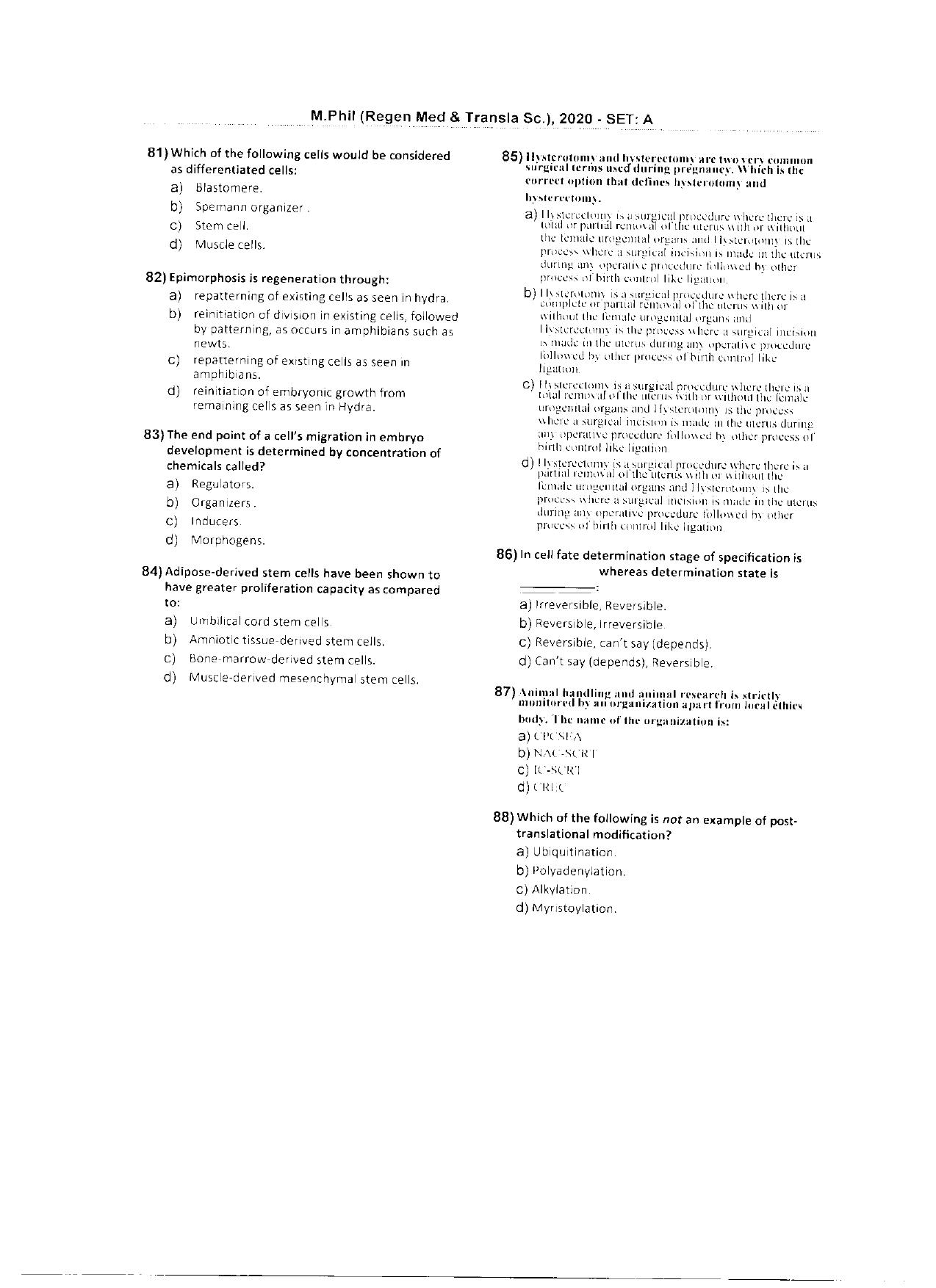 WBJEEB JEMAS (PG) 2020 MPhil RMTS Question Paper - Page 13