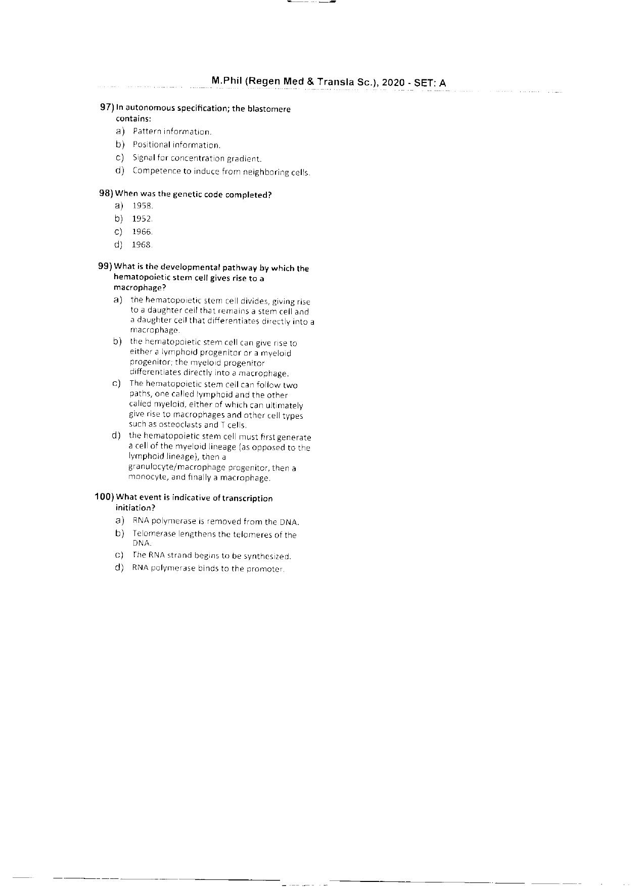 WBJEEB JEMAS (PG) 2020 MPhil RMTS Question Paper - Page 15