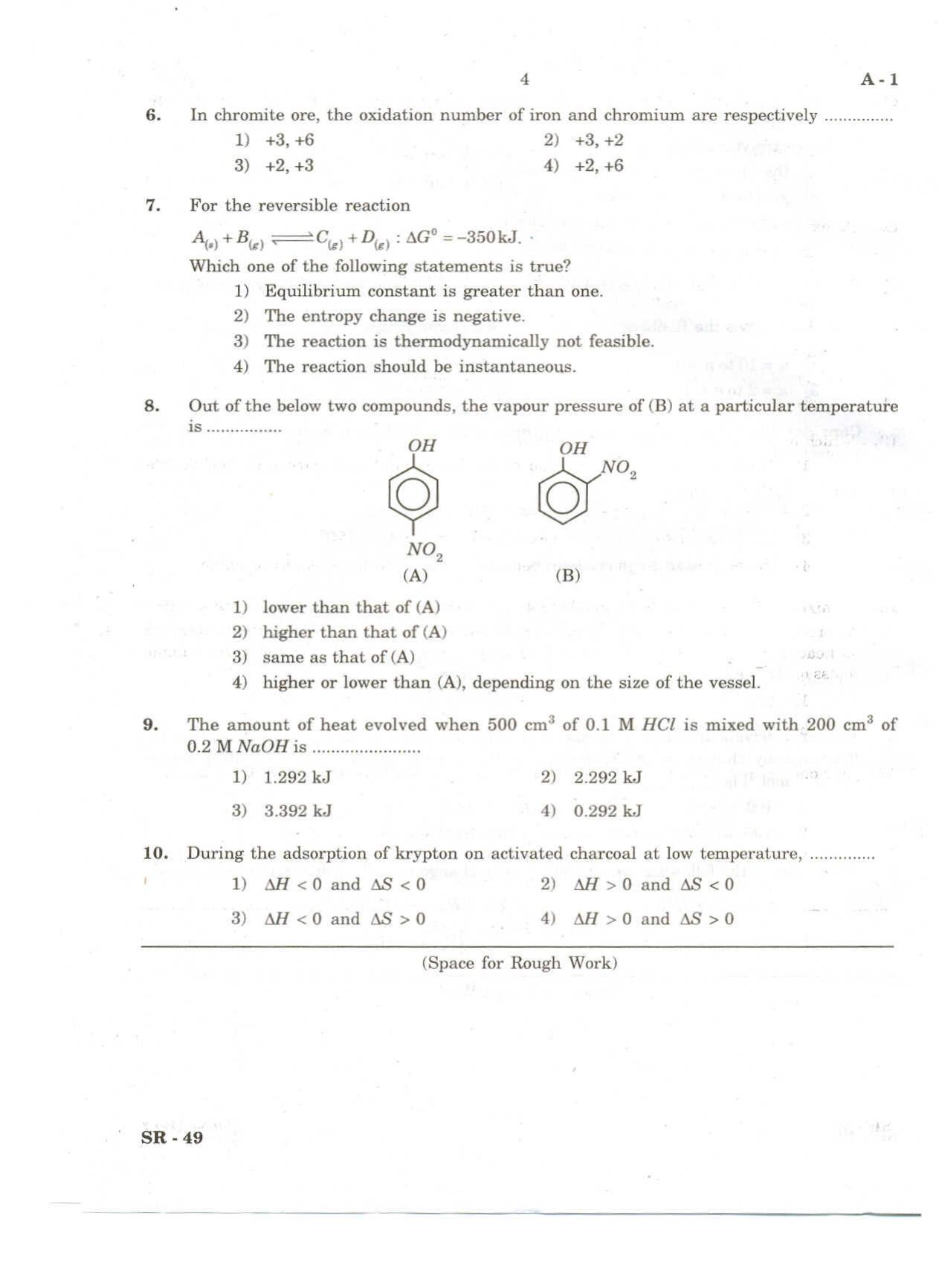 KCET Chemistry 2010 Question Papers - Page 3