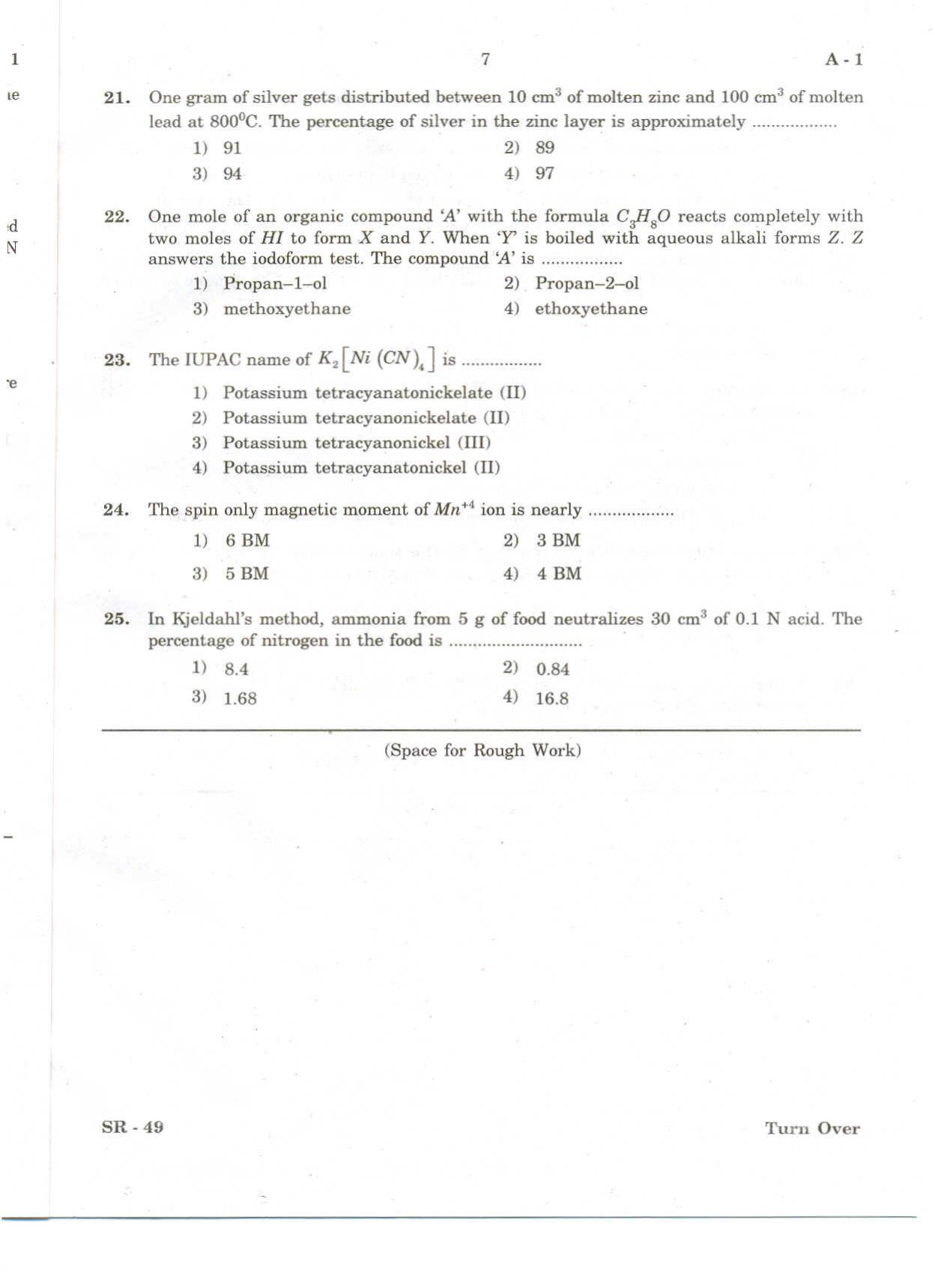 KCET Chemistry 2010 Question Papers - Page 6