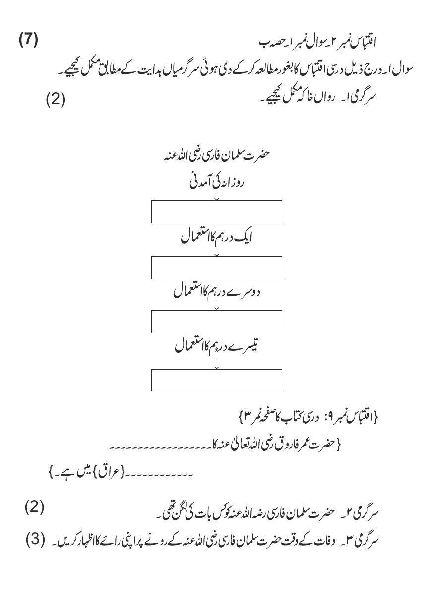 Maharashtra Board Class 10 Urdu Language Sample Paper (Urdu Medium) - Page 3