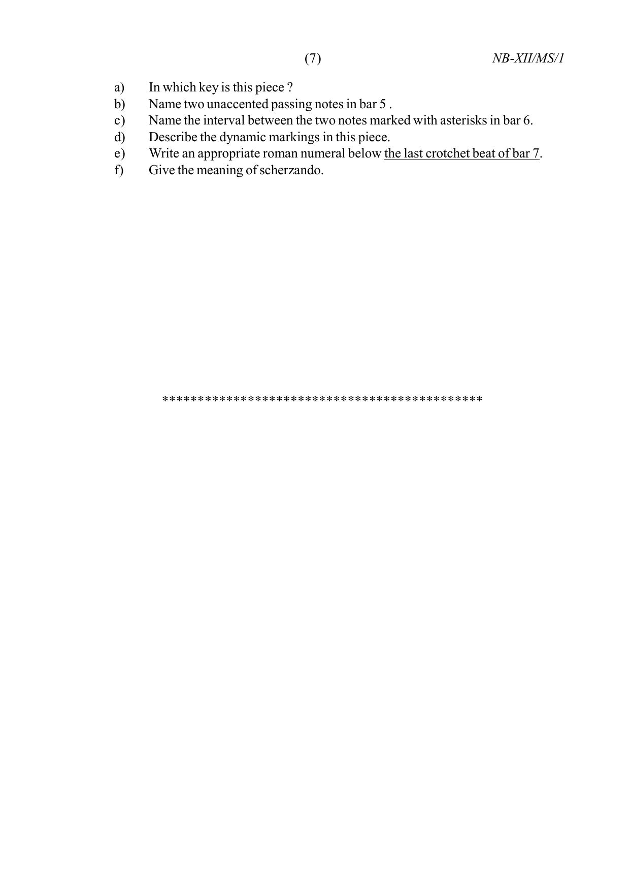 Nagaland Board NBSE Class 12 / HSSLC 2023 Question Paper (All Subjects) - Page 19