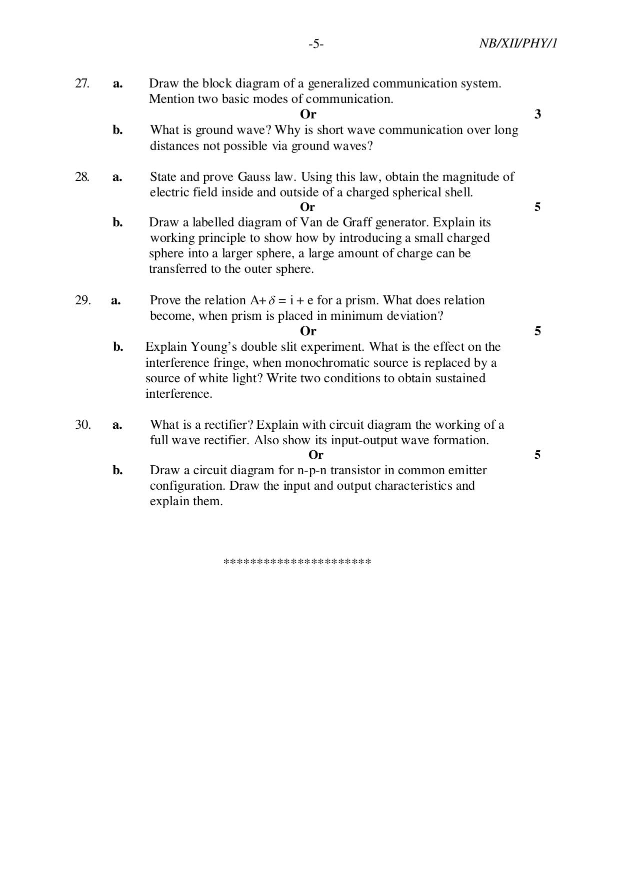 Nagaland Board NBSE Class 12 / HSSLC 2023 Question Paper (All Subjects) - Page 32