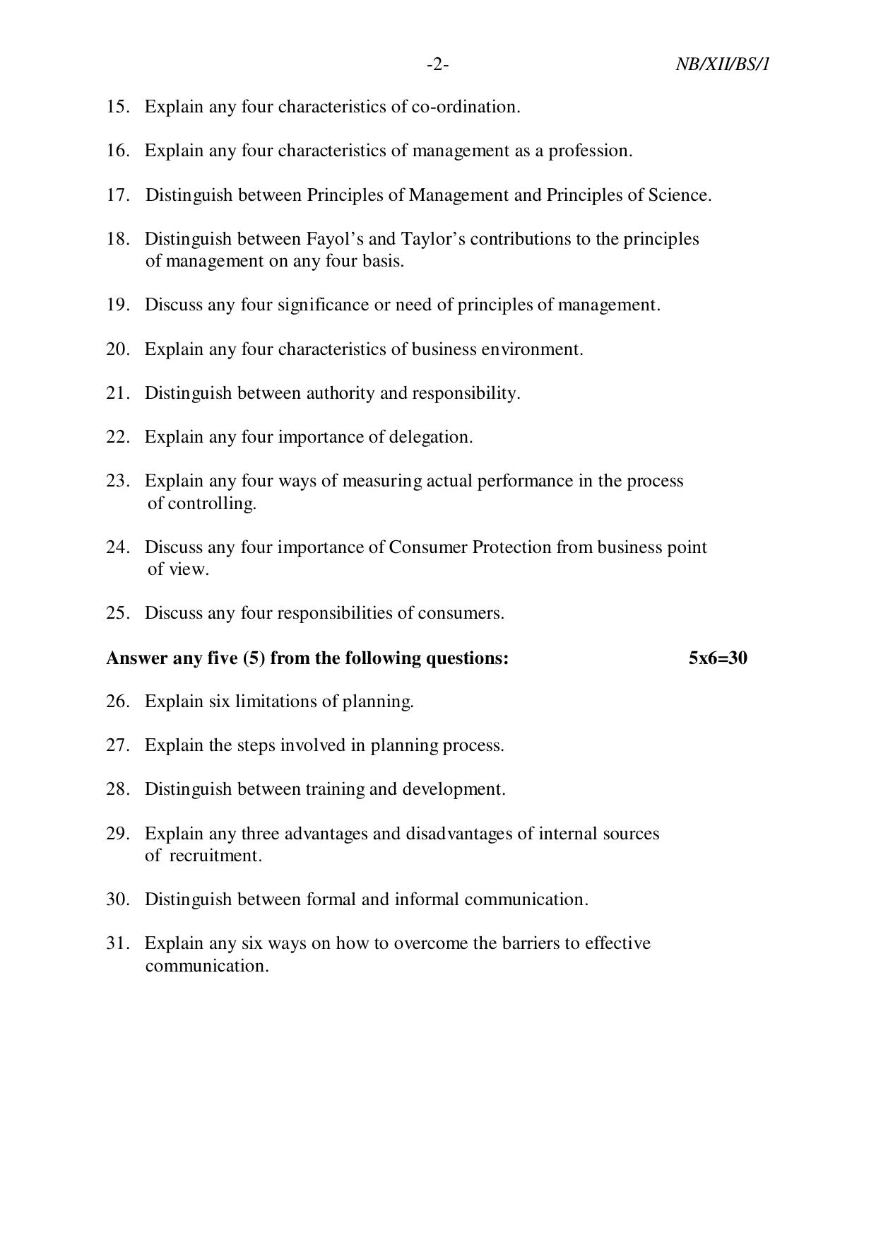 Nagaland Board NBSE Class 12 / HSSLC 2023 Question Paper (All Subjects) - Page 68
